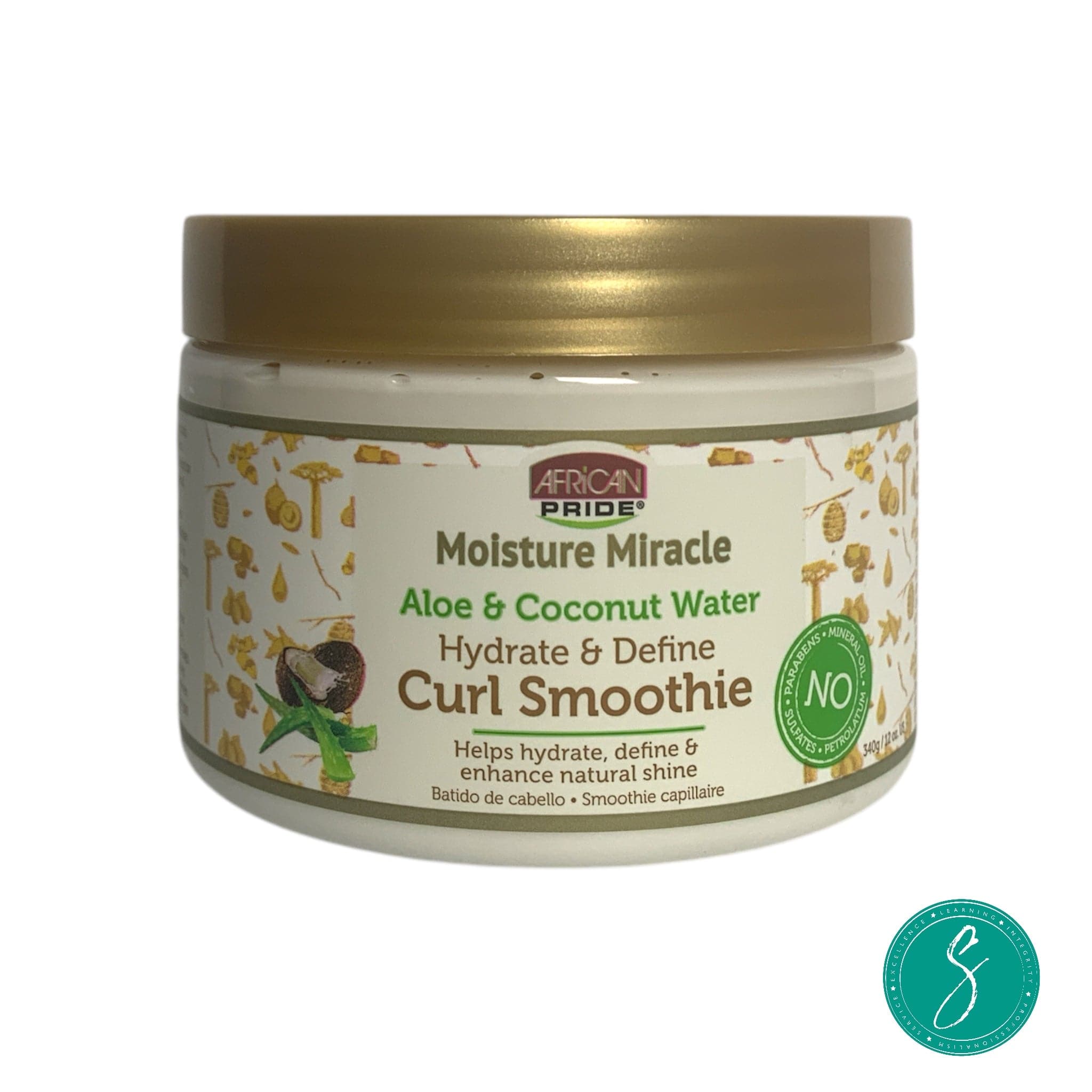 African Pride Moisture Miracle Aloe & Coconut Water Curl Smoothie 12oz