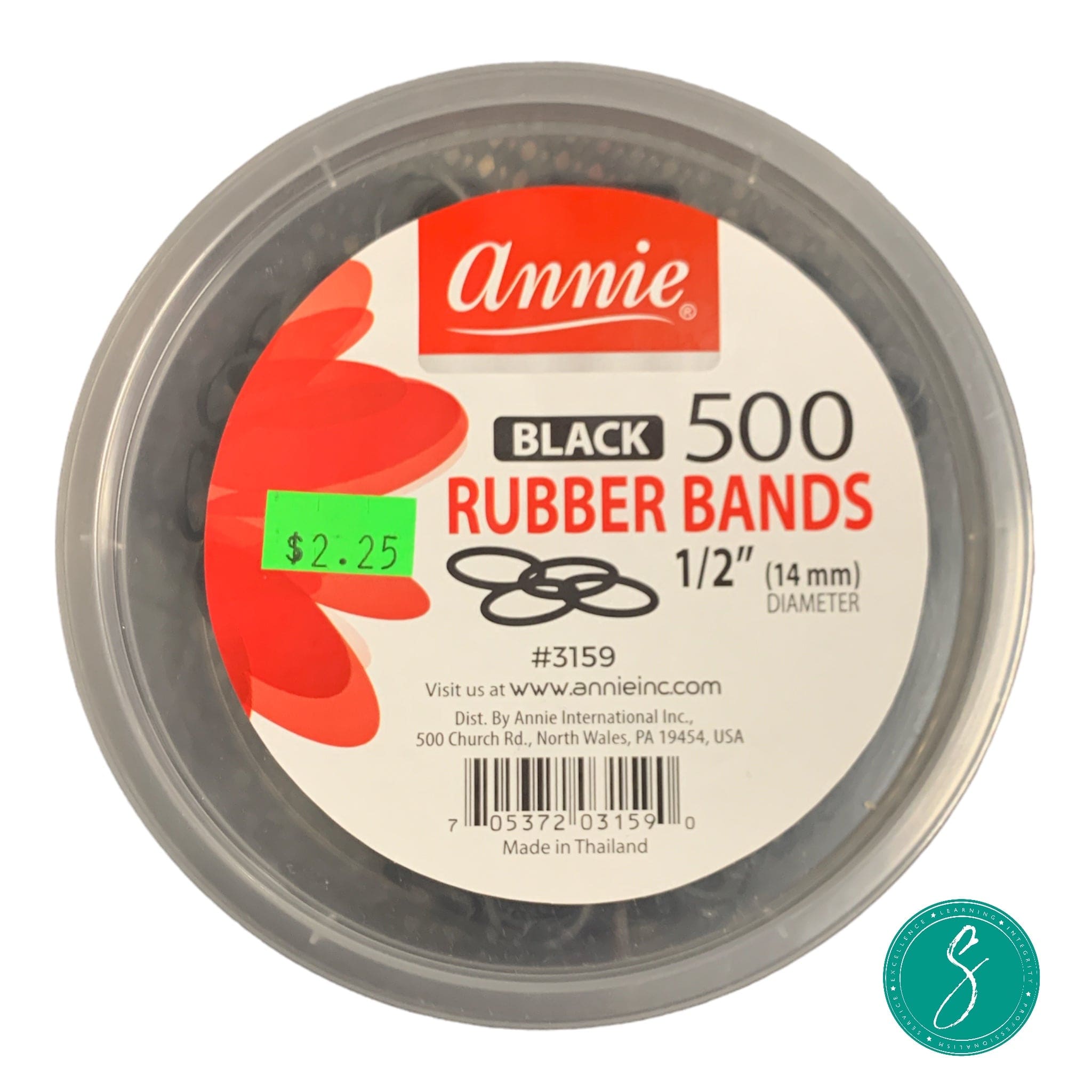 Annie Rubber bands 500ct Tub