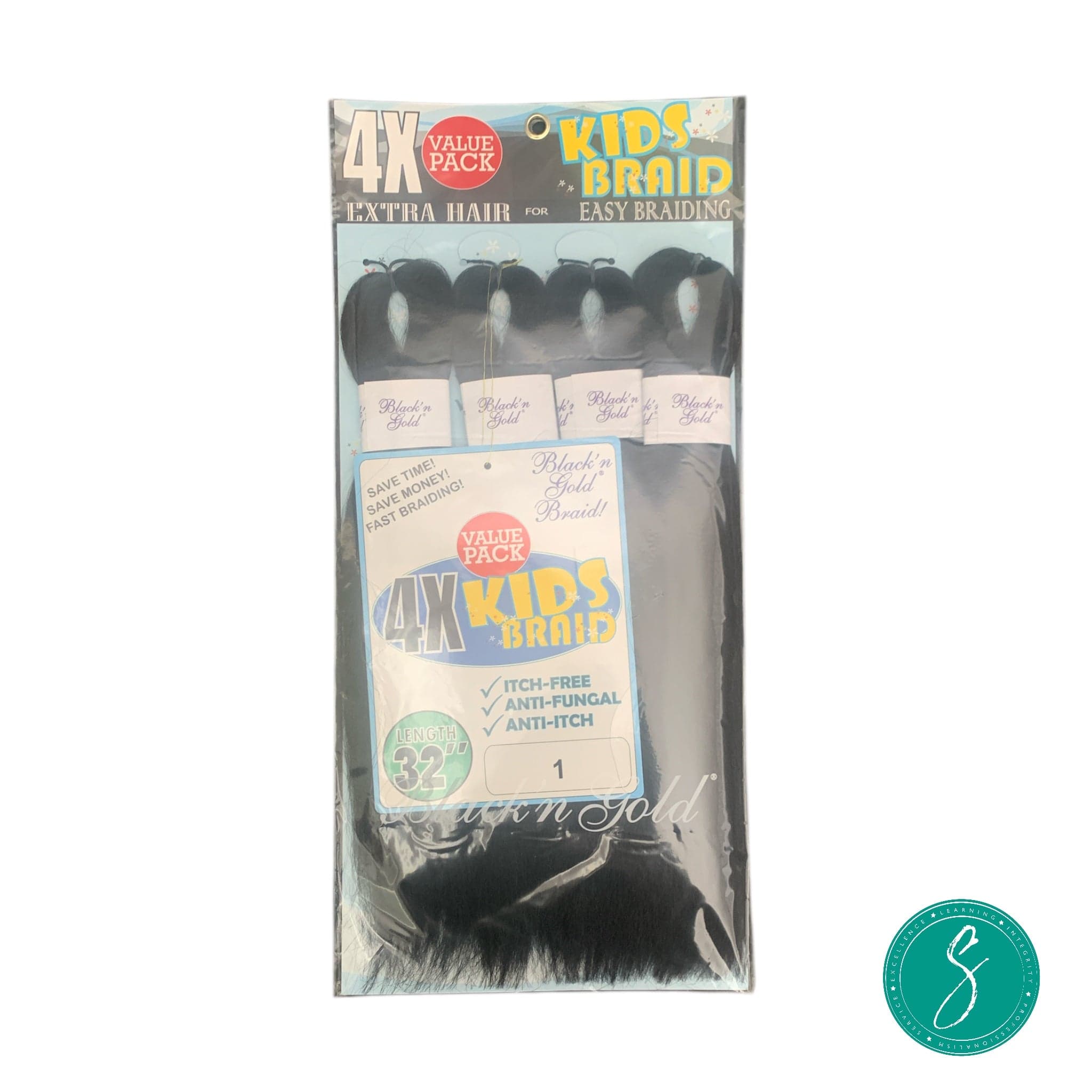 Kum Kang Trading U.S.A.inC. Black n Gold 4X Kids #1