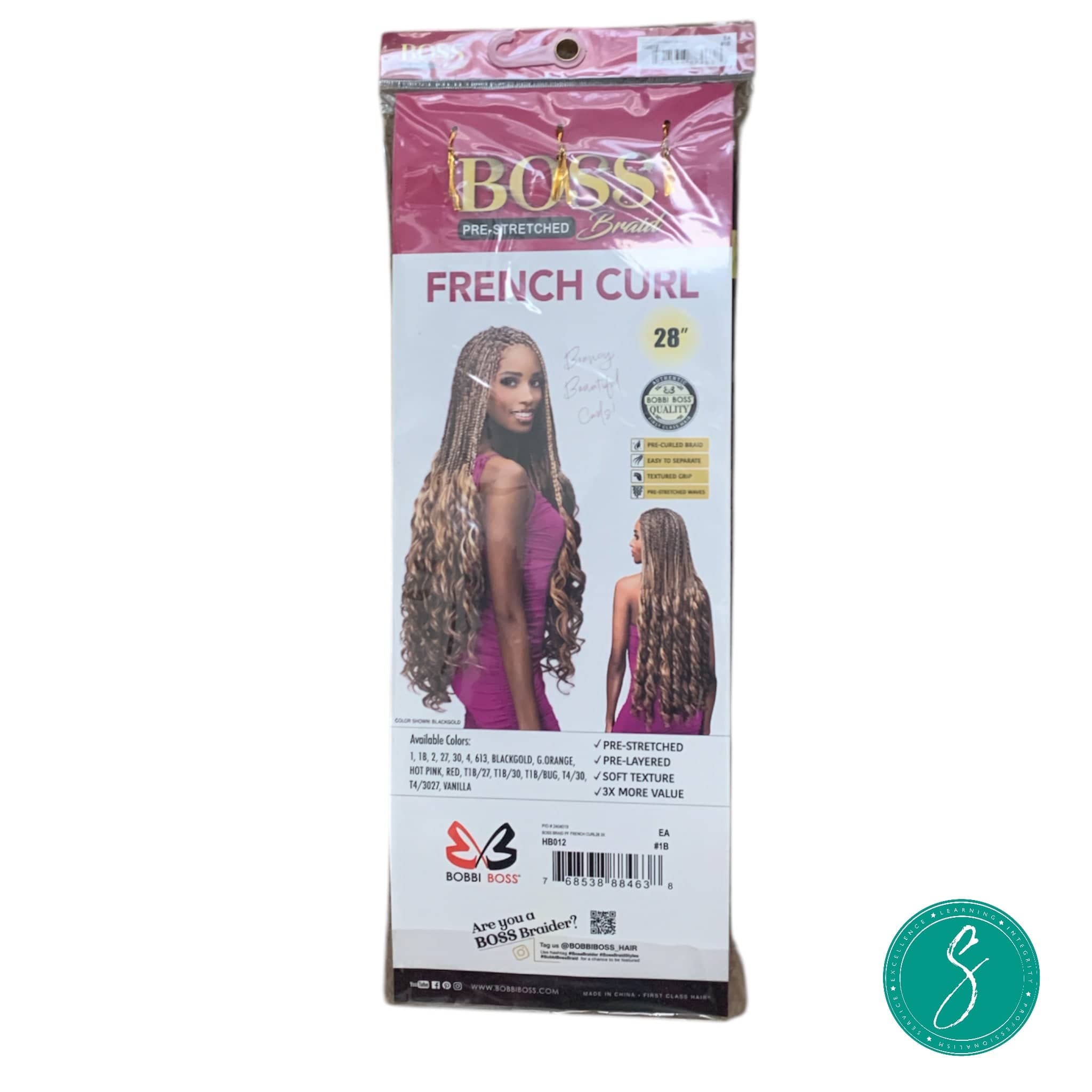 Boss Braid 3X French 28 #1B