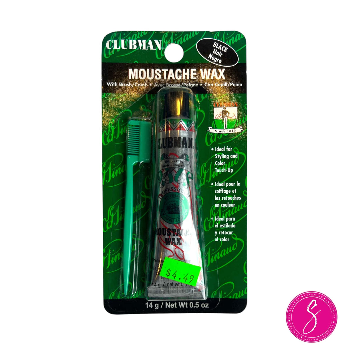 Clubman Moustache Wax Black