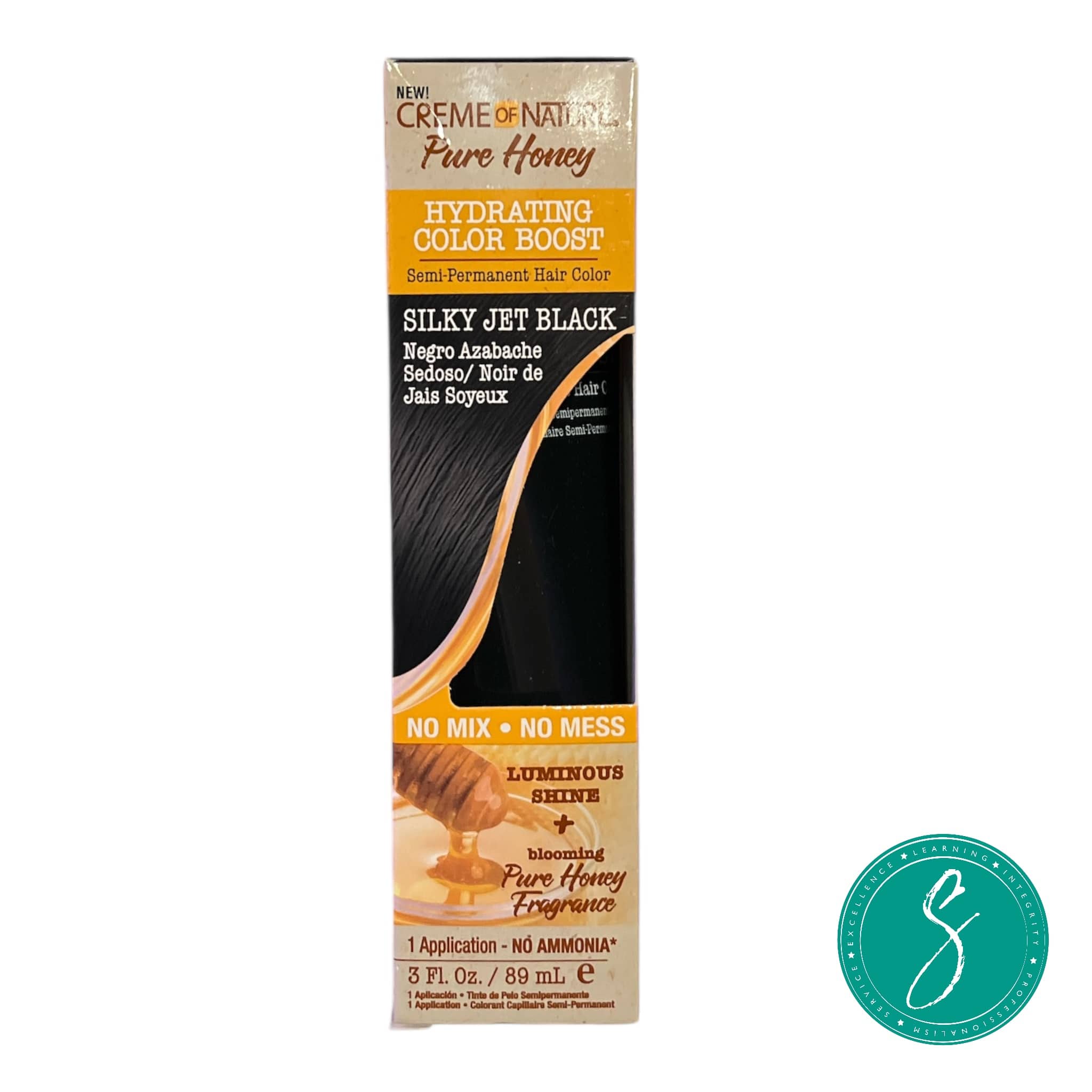 Creme of Nature Color Boost Silky Jet Black 3oz