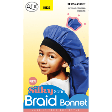 Kids Silky Satin Braid Bonnet