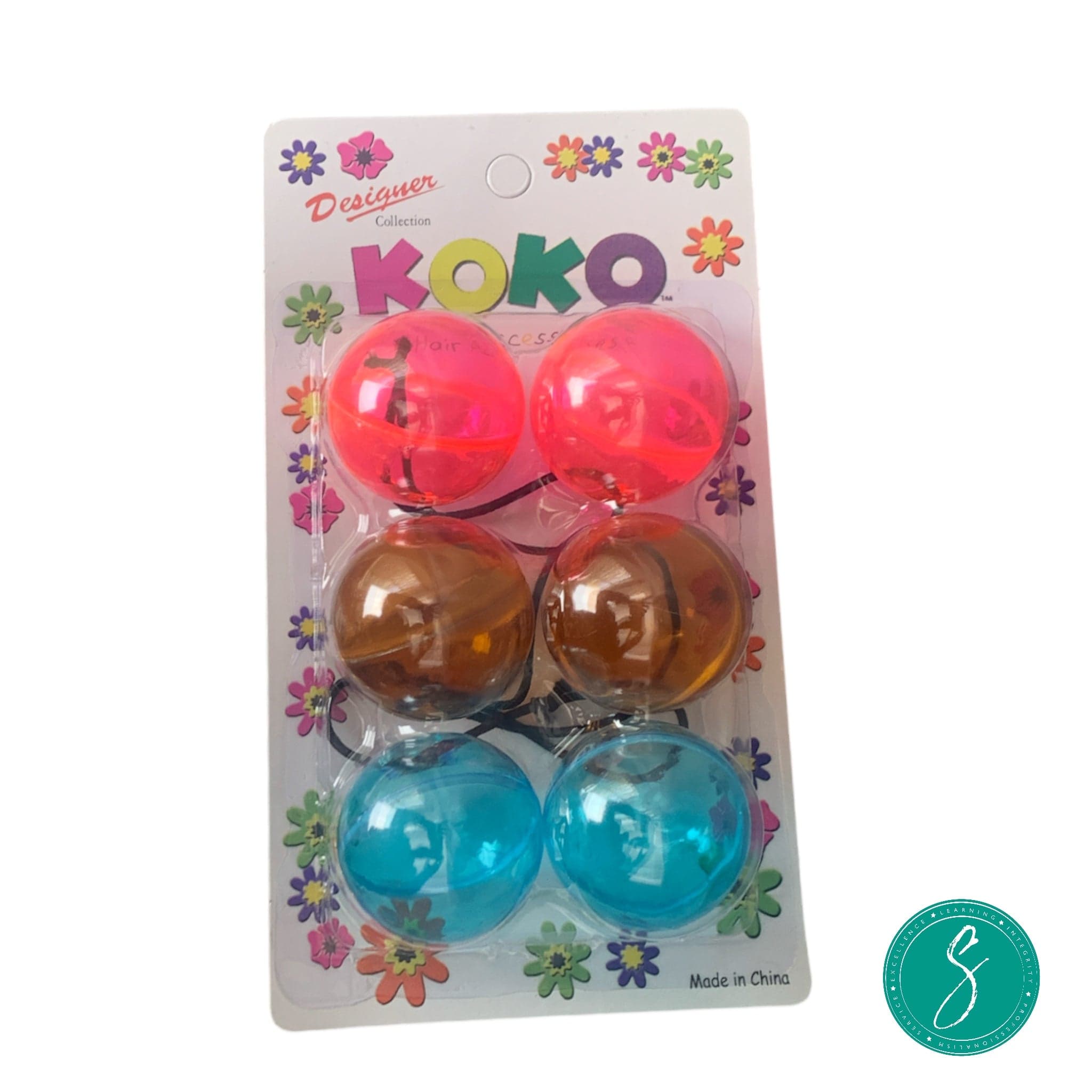 Koko Extra Jumbo Balls - Pink, Brown, & Blue