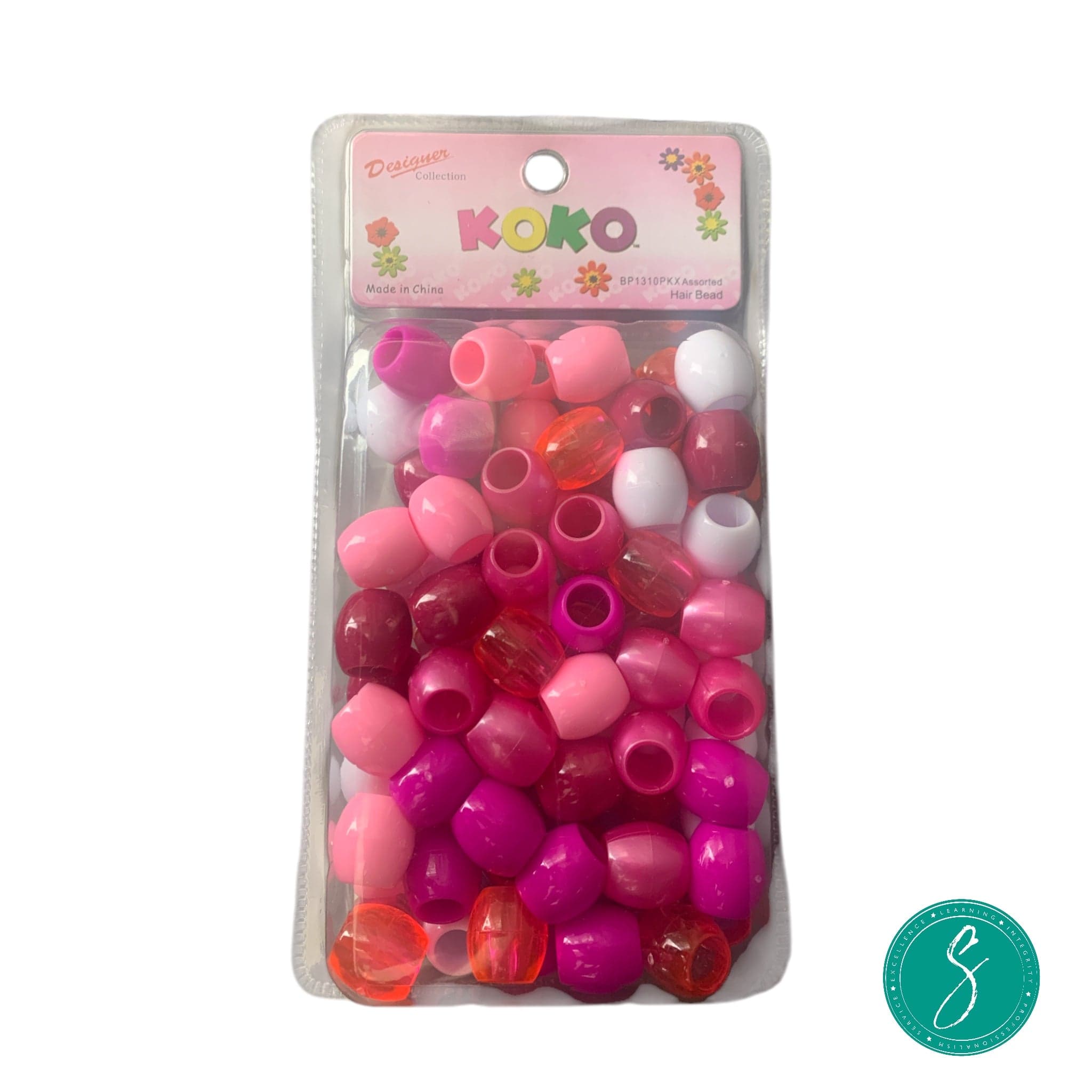 Koko Hair Beads - Jumbo - Pink Mix