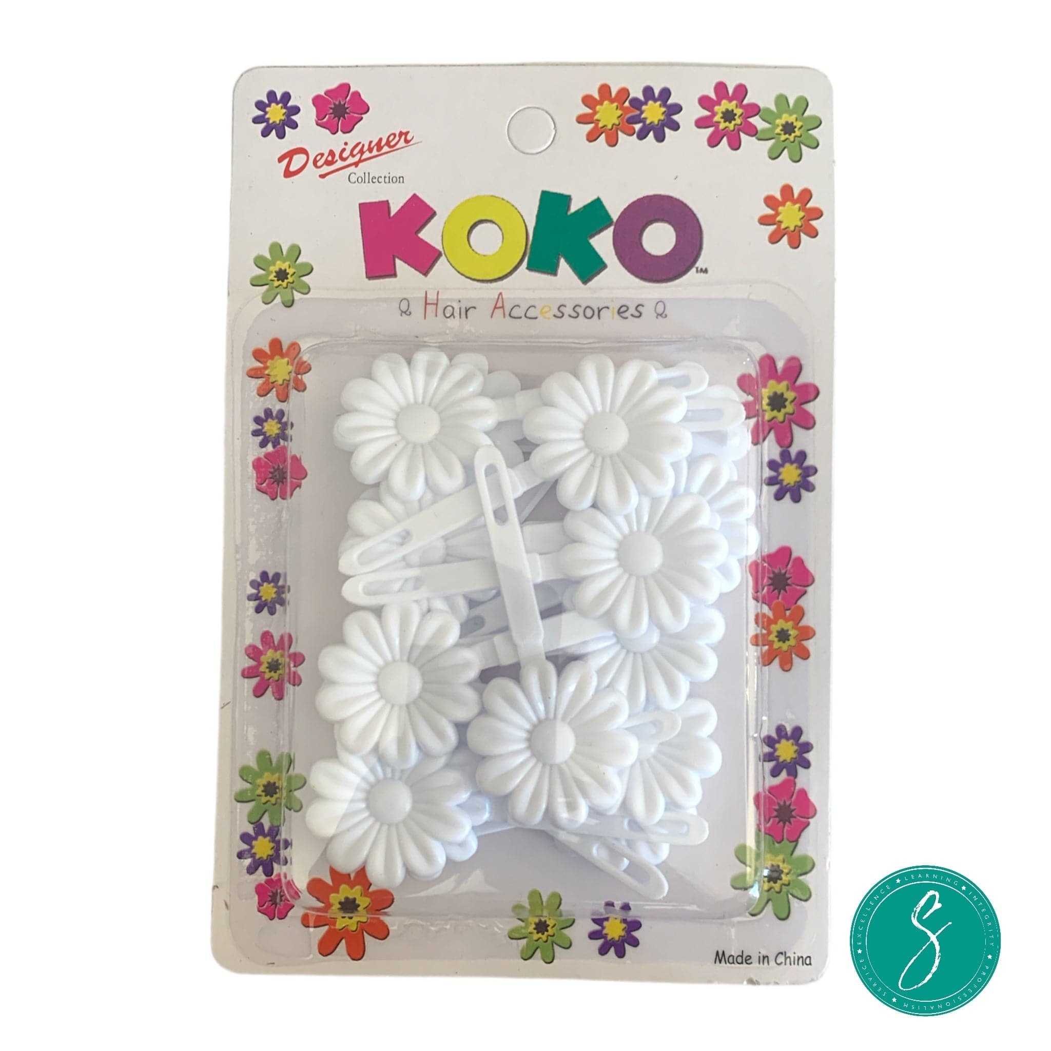 KOKO Hair Flowers White
