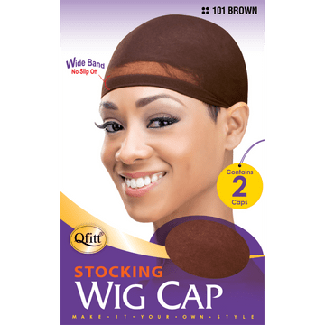Qfitt Stocking Wig Cap #101 - Brown