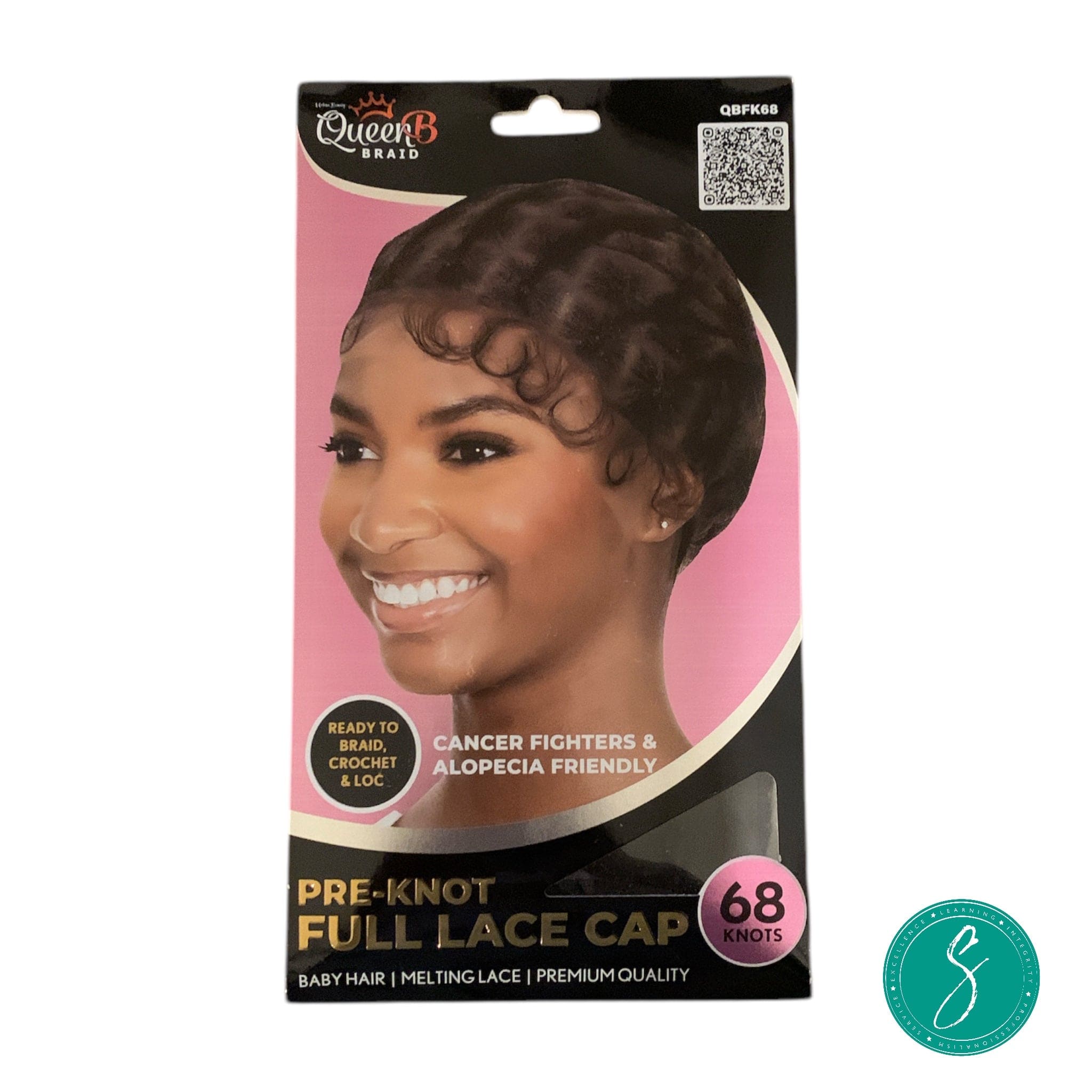 Jinny Corporation QueenB Pre-Knot Full Lace Cap- Square (68 Knots)