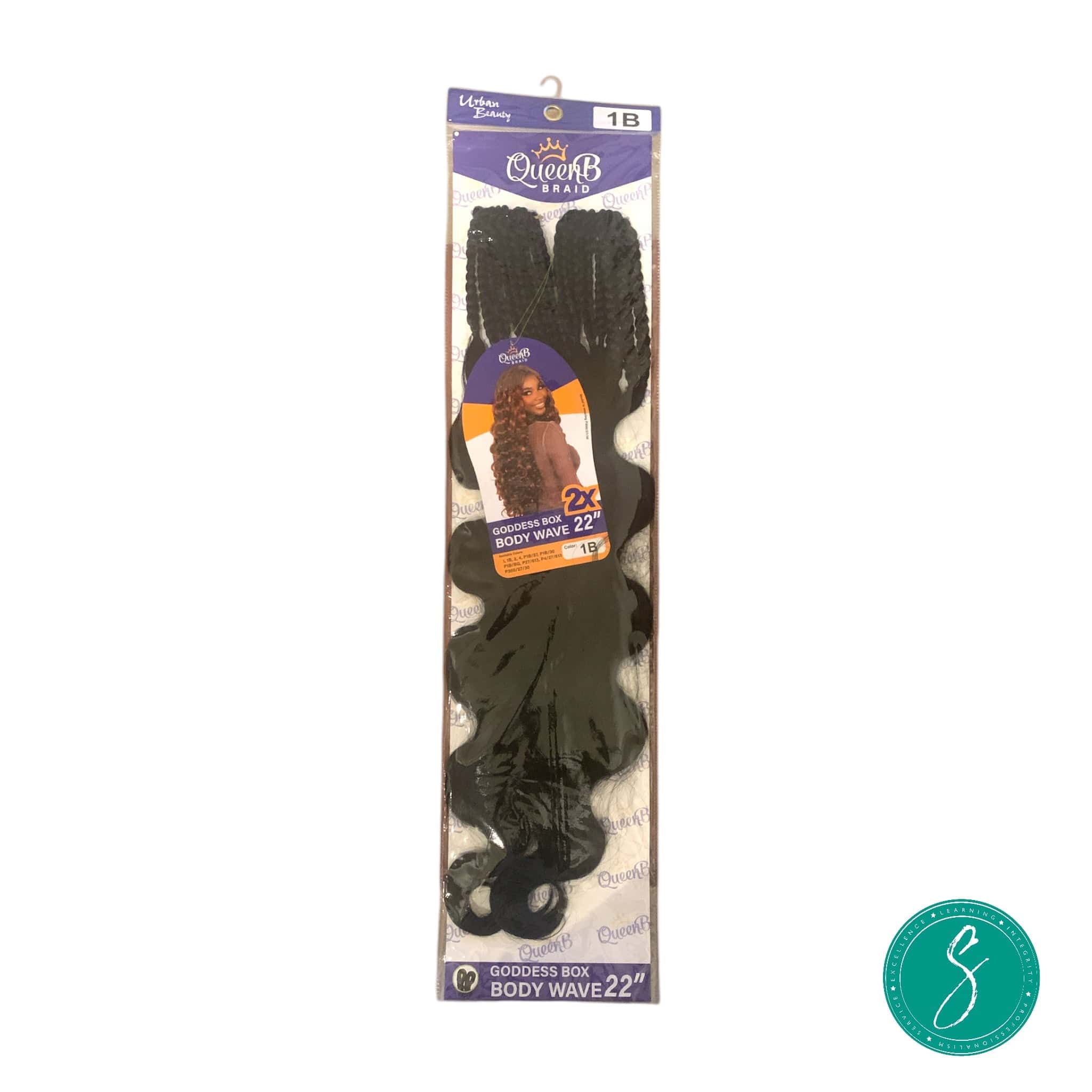 Jinny Corporation QueenB Synthetic Goddess Box Body Wave #1B
