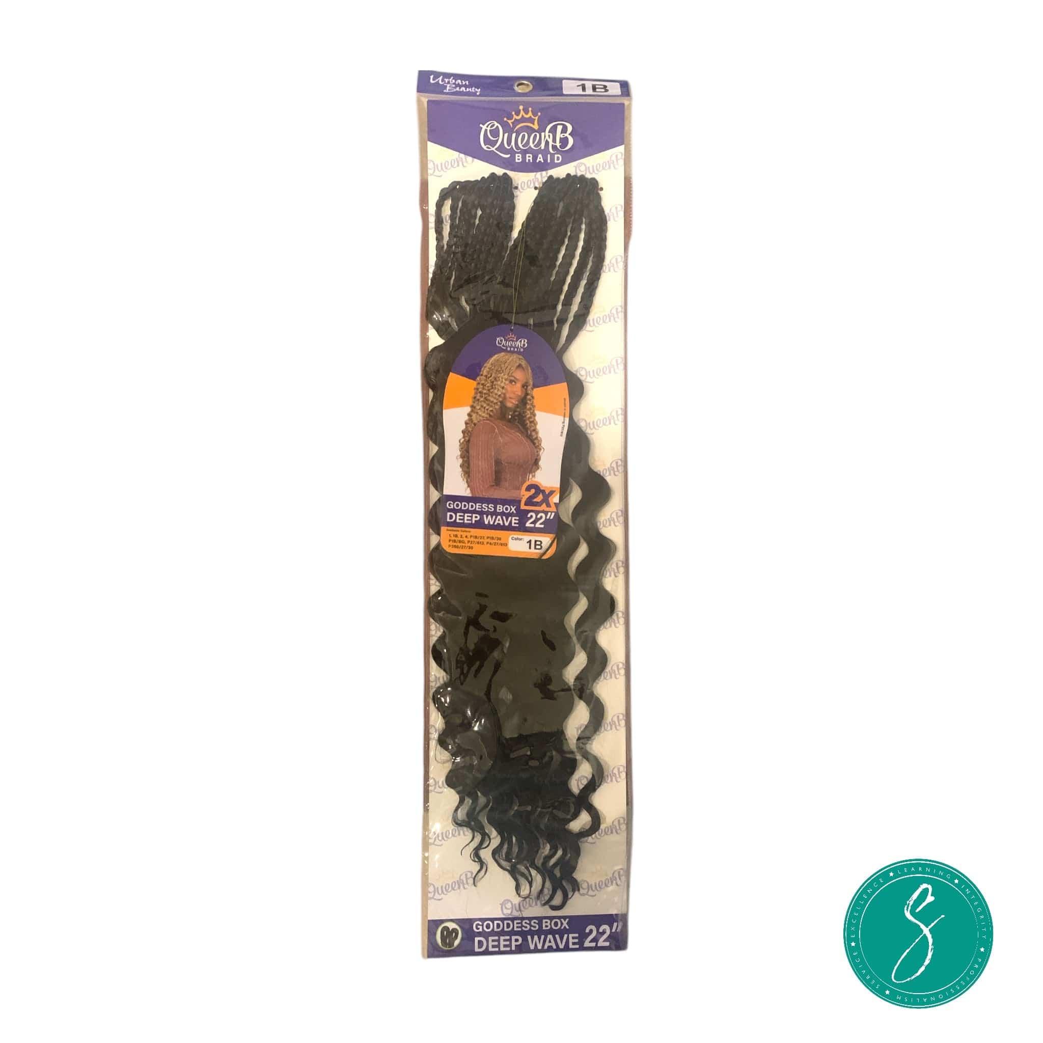 Jinny Corporation QueenB Synthetic Goddess Box Deep Wave #1B