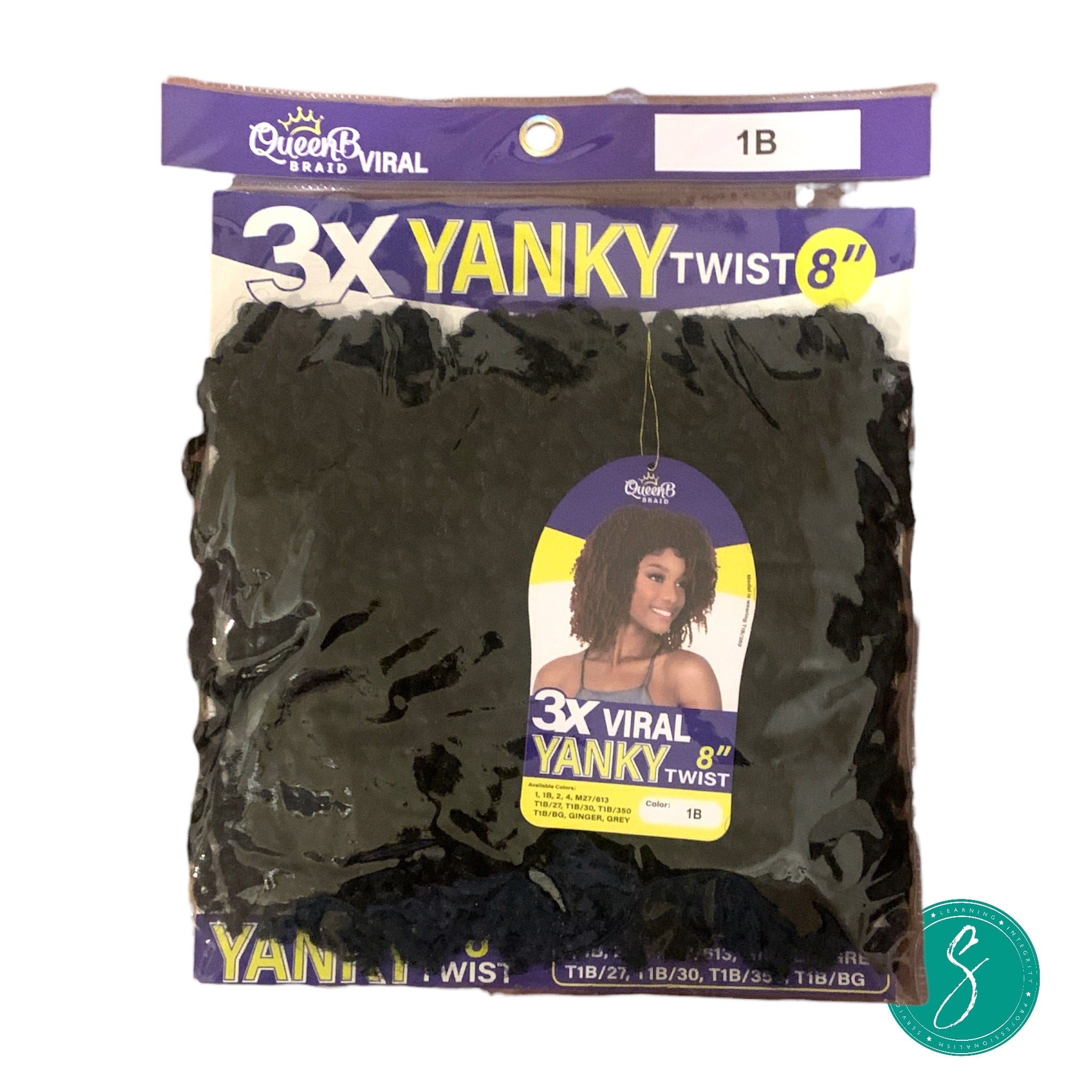 Jinny Corporation QueenB Synthetic Yanky Twist 8" #1B