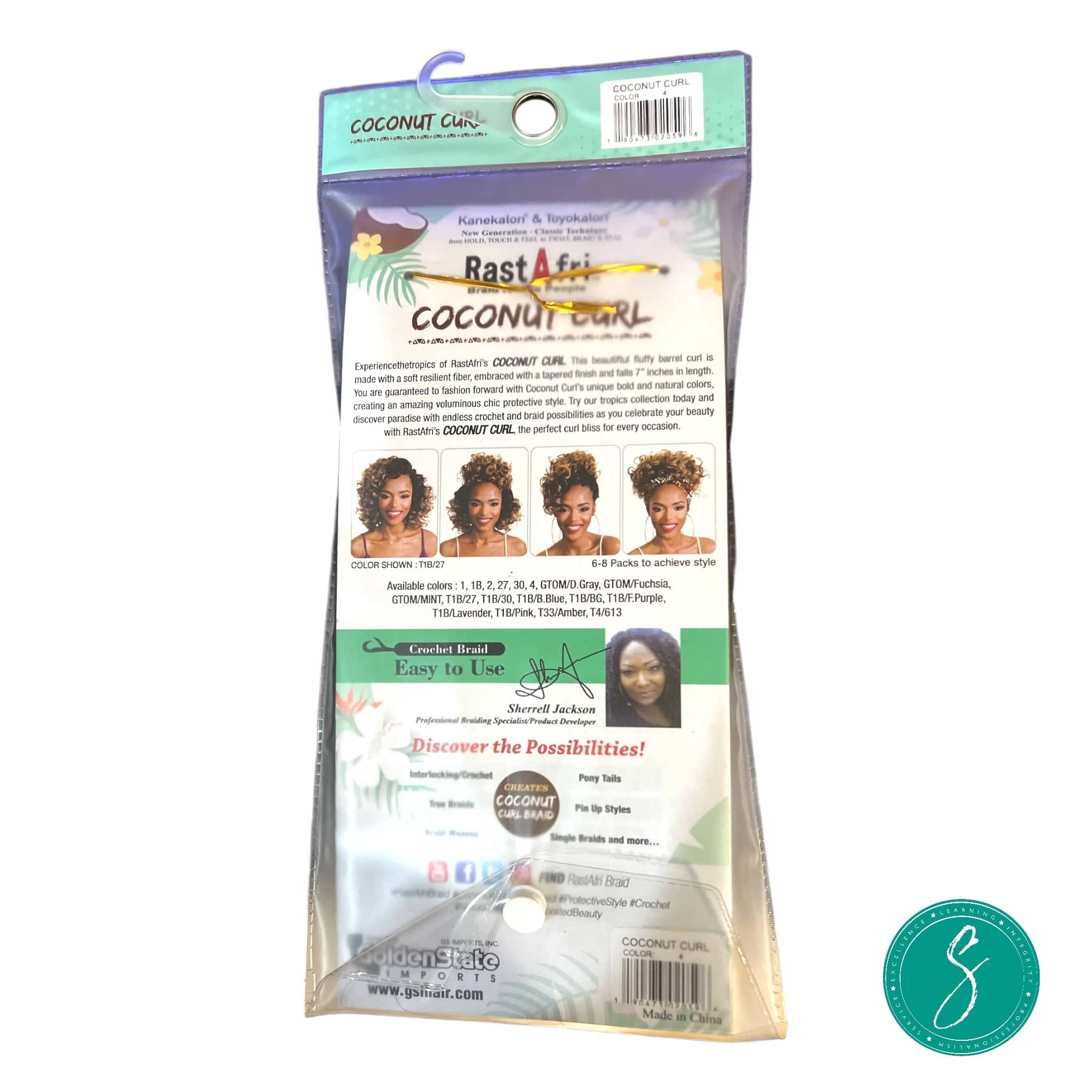 RastAfri Coconut Curl #4