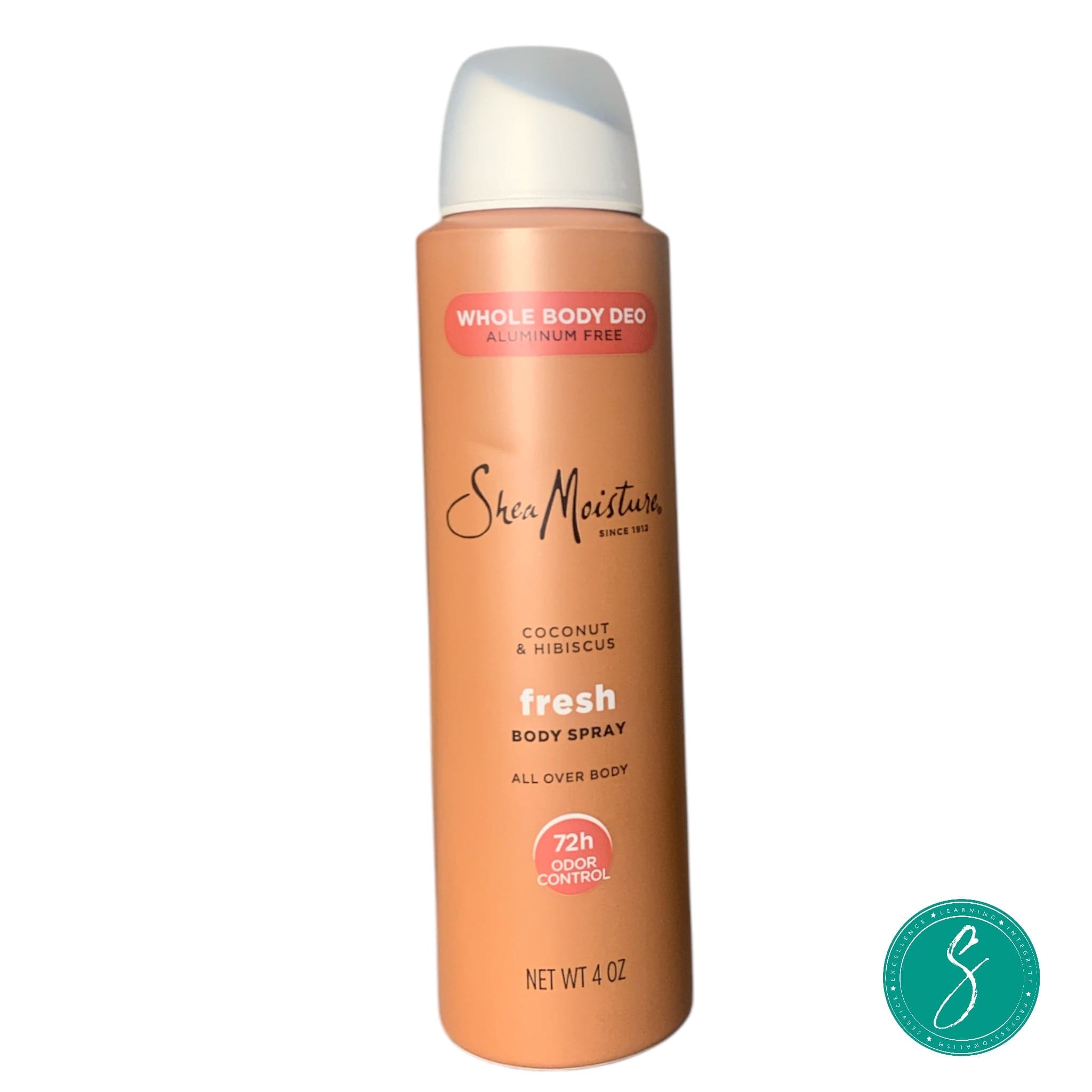 Shea Moisture Whole Body Deodorant Spray 72h Odor Control Fresh Aluminum Free 4 oz