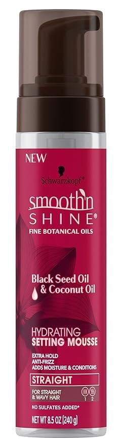 Smooth N Shine Straight Mousse Hydrating Setting 8.5 Ounce