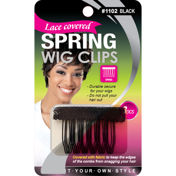 Qfitt Lace Spring Wig Clip 3pcs