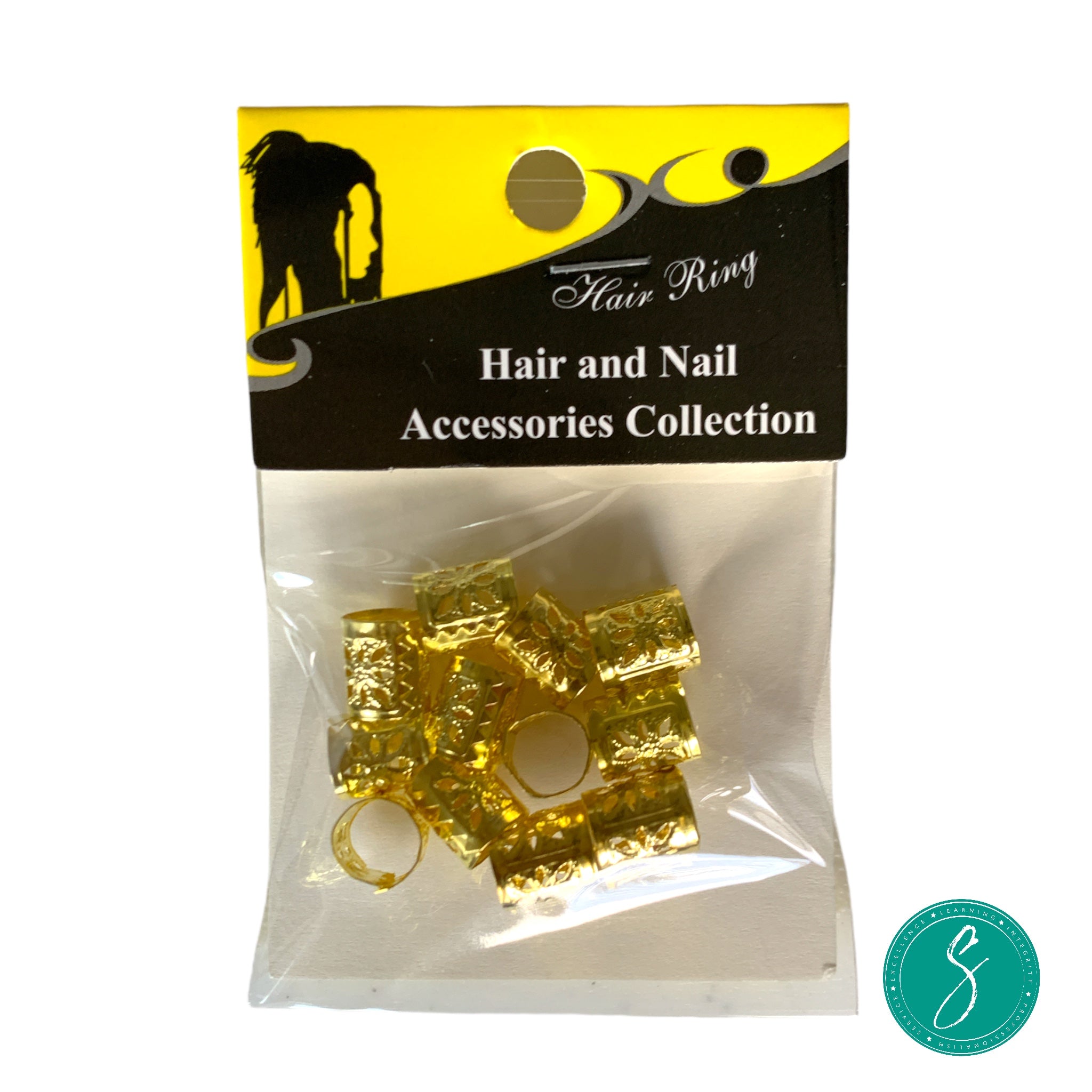 Filigree Hair Tubes Gold