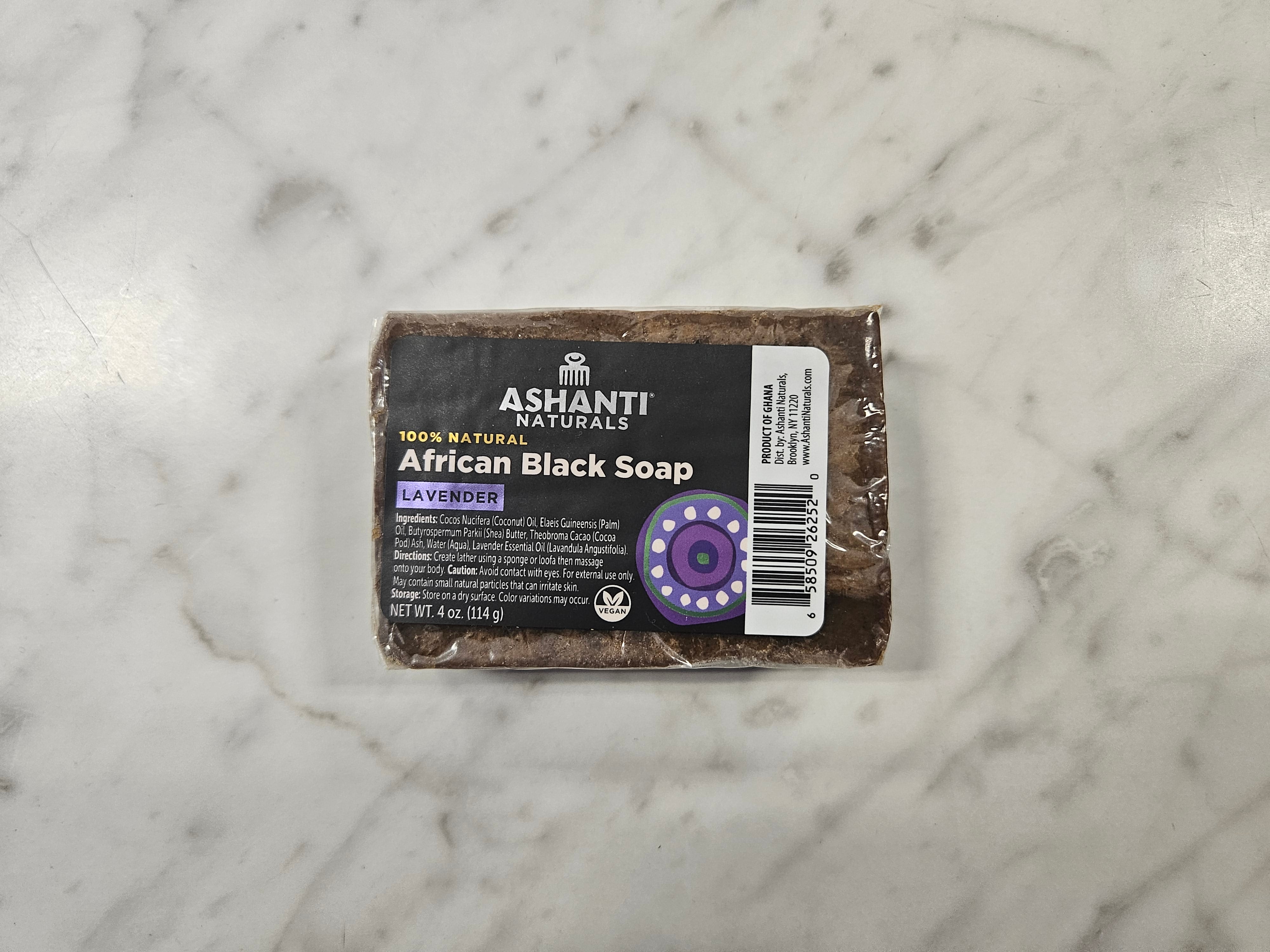 Ashanti Naturals Black Soap Lavender