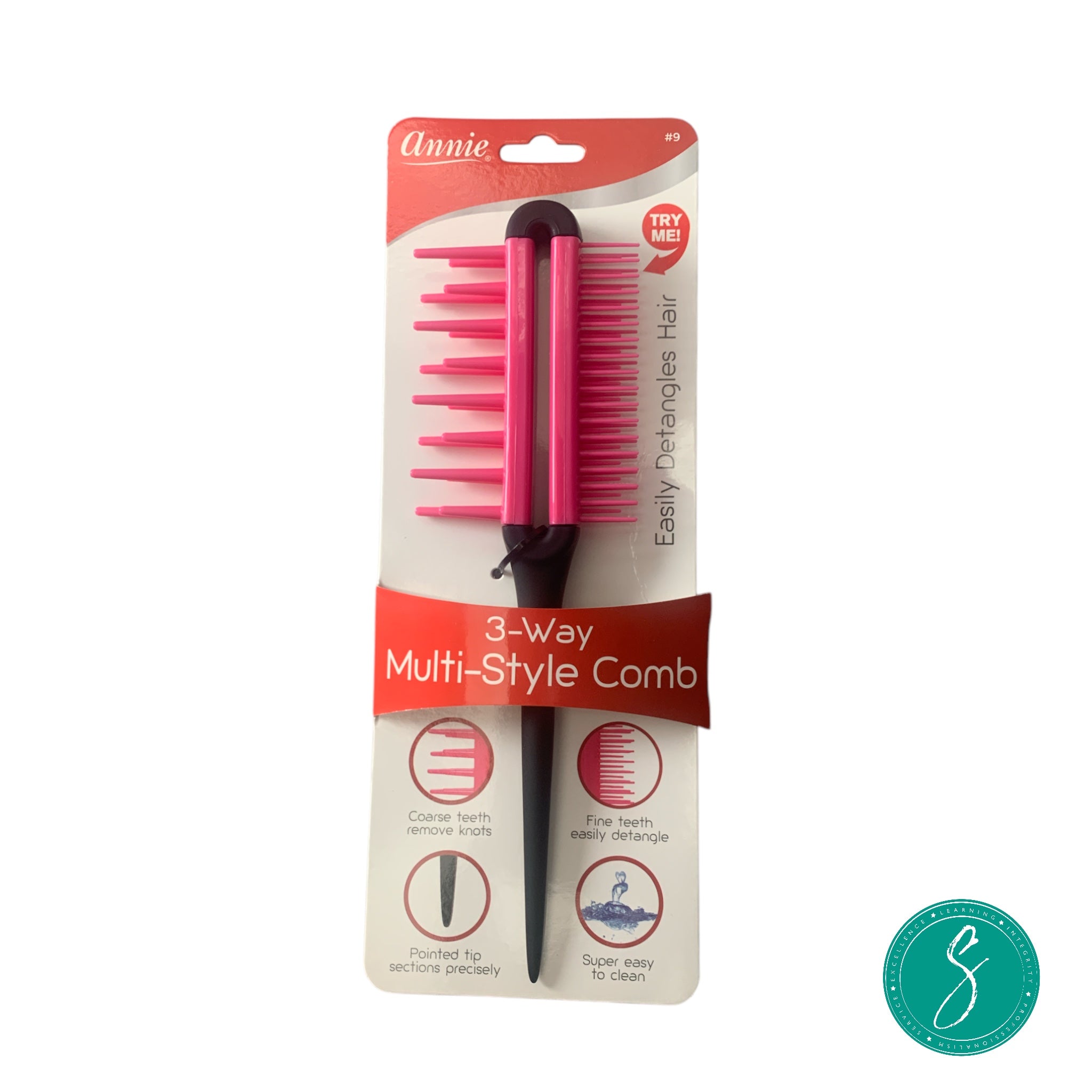 Annie 3-Way Multi-Style Comb