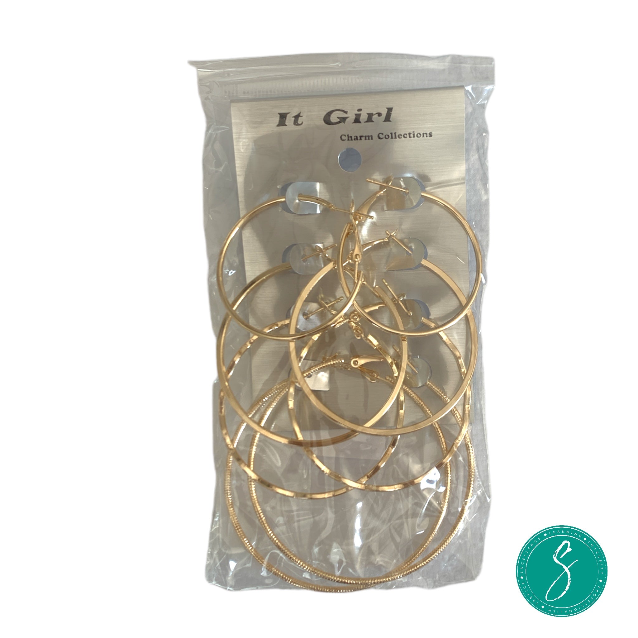 It Girl Detail Hoop Earring Set