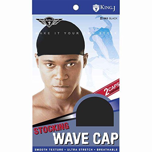 King J Stocking Wave Cap Black