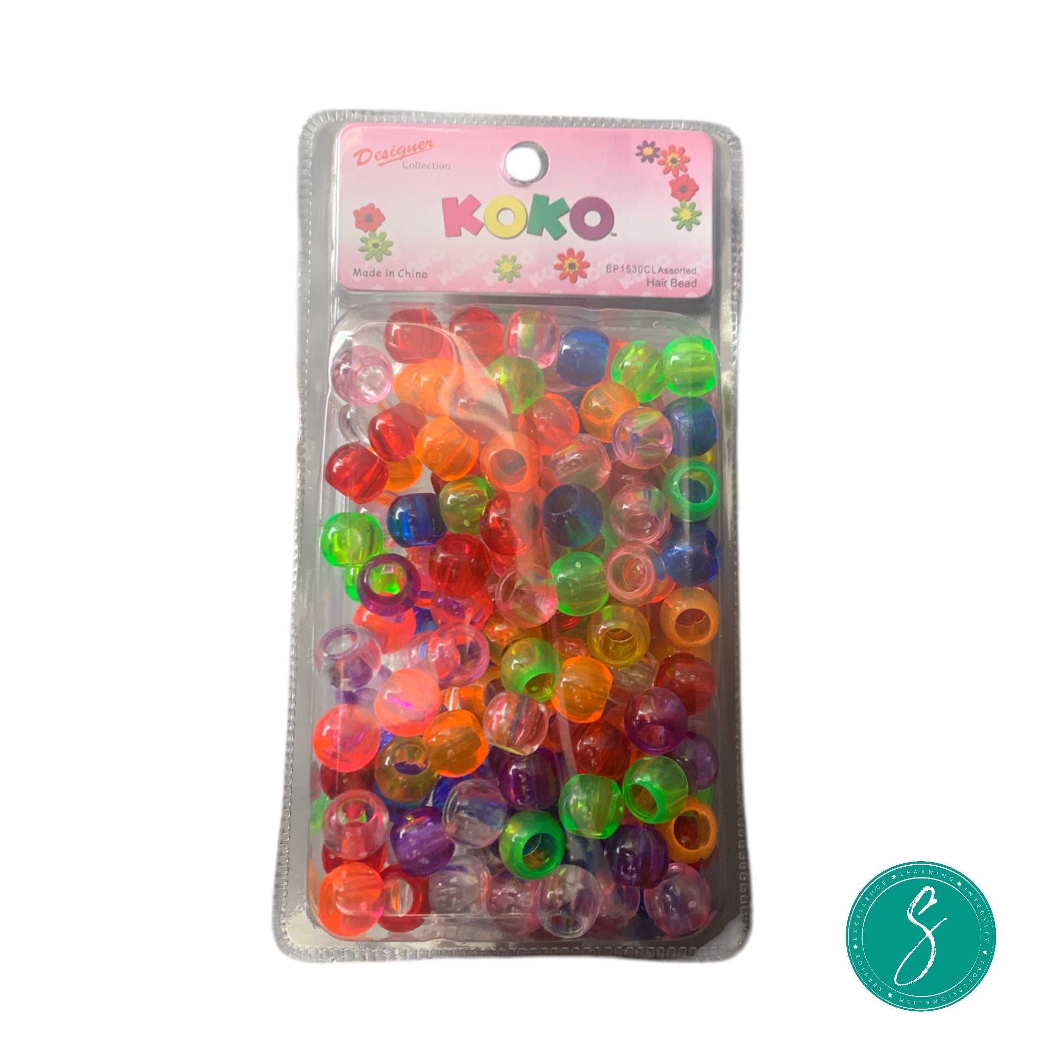 Koko Beads Large - Assorted Clear