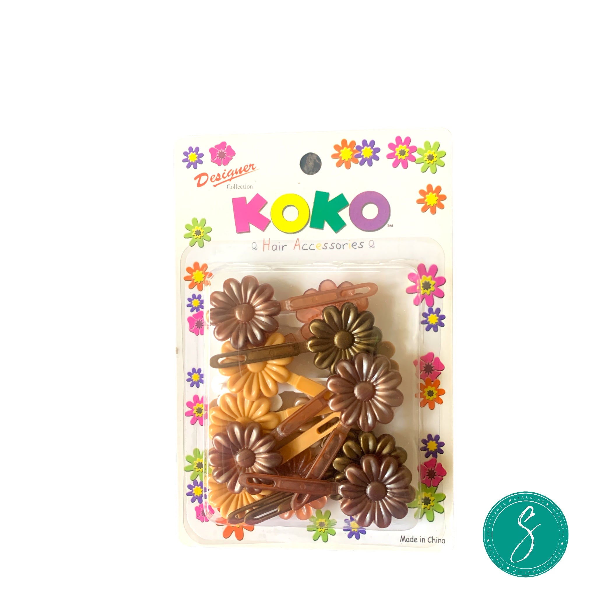 Koko Barrettes Brown