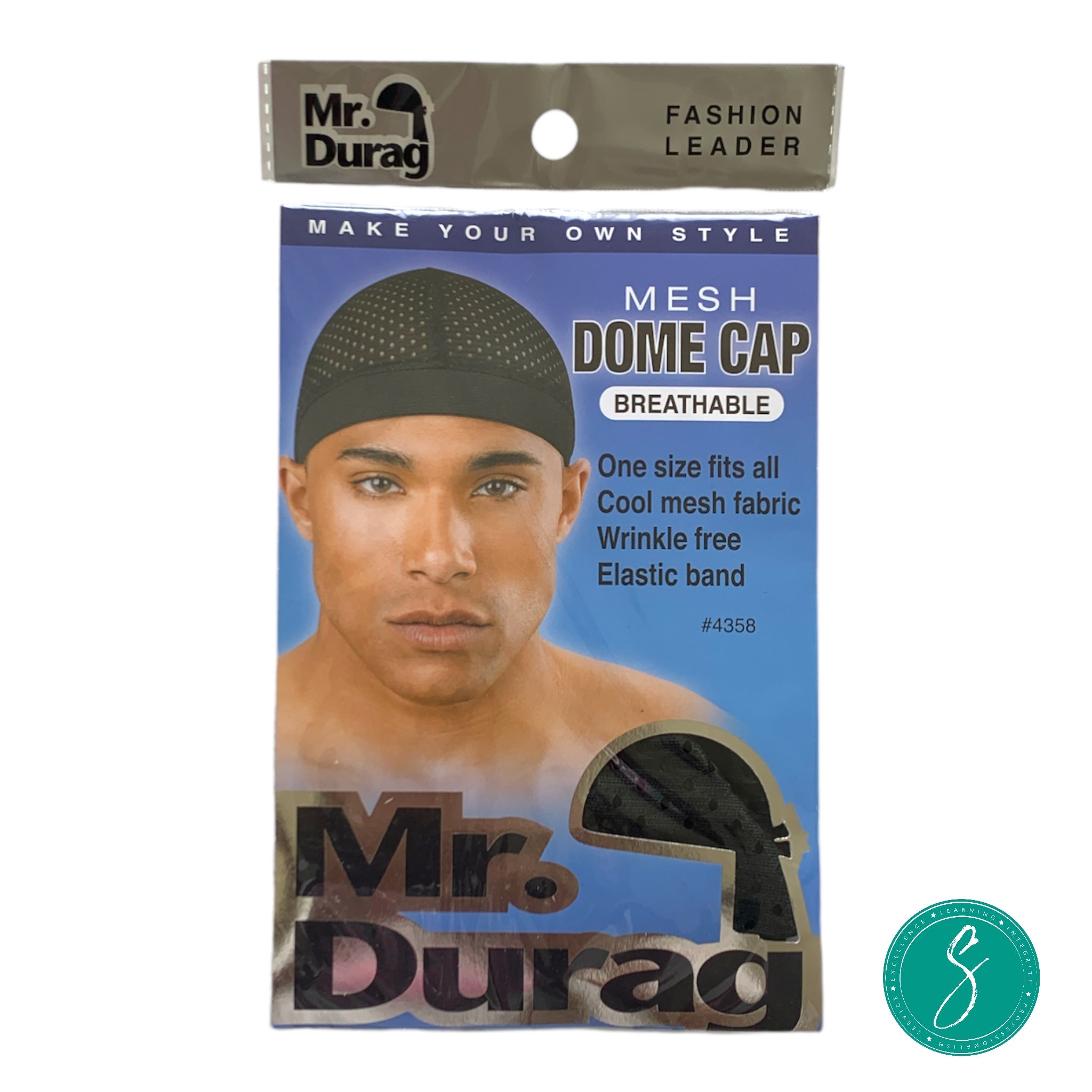 Mr. Durag Mesh Dome Cap Black
