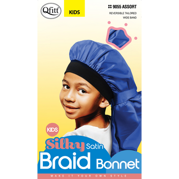 Kids Silky Satin Braid Bonnet