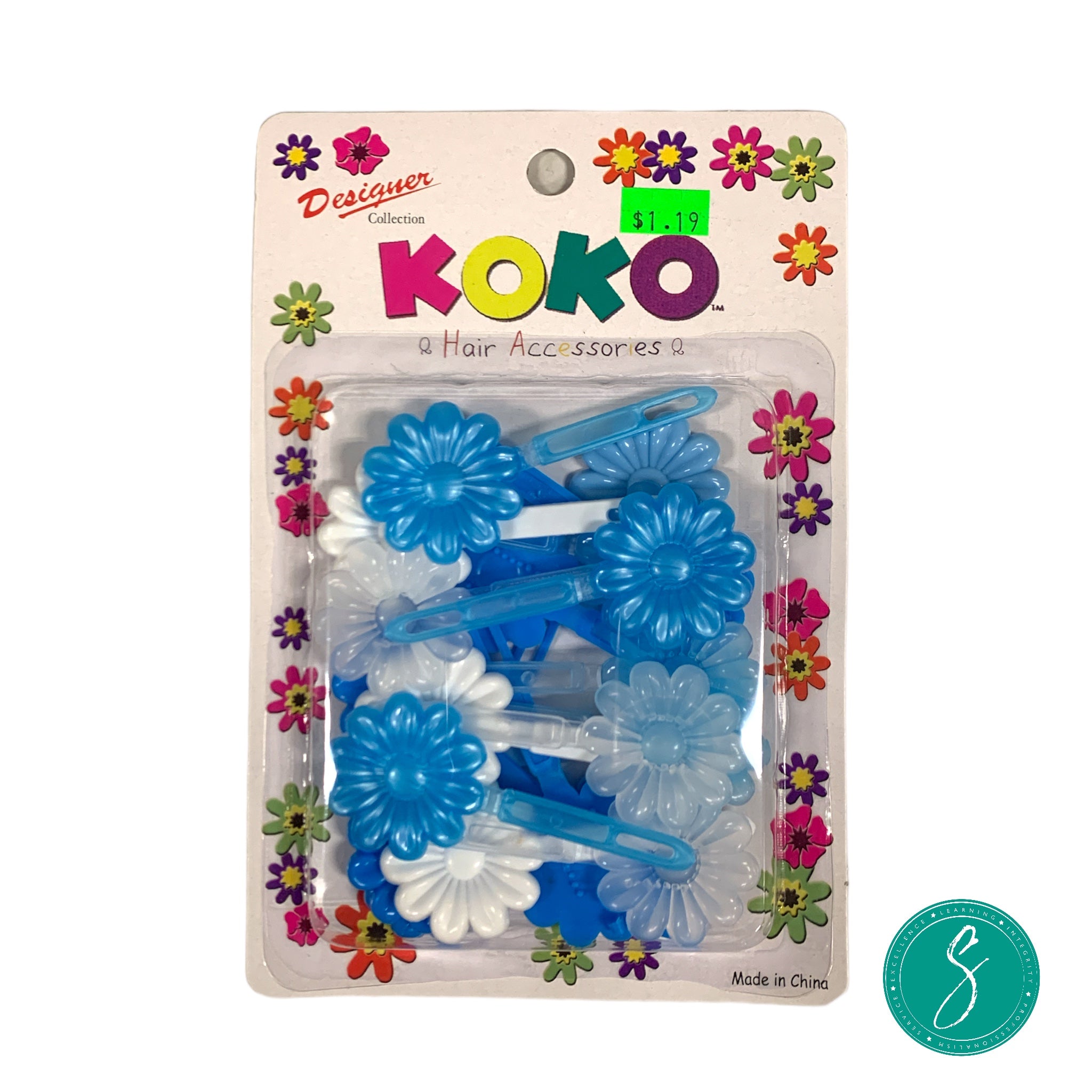 Koko Blue Barrettes