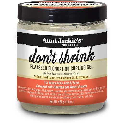 Aunt Jackie's Don't Shrink Flaxseed Elongating Curling Gel - 15 oz jar