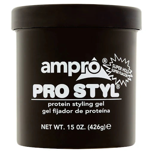 Ampro Pro Styl Styling Gel, Protein, Super Hold - 15 oz