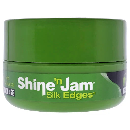 Ampro Pro Styl Shine n' Jam Silk Edges - 2 oz jar with Olive Oil