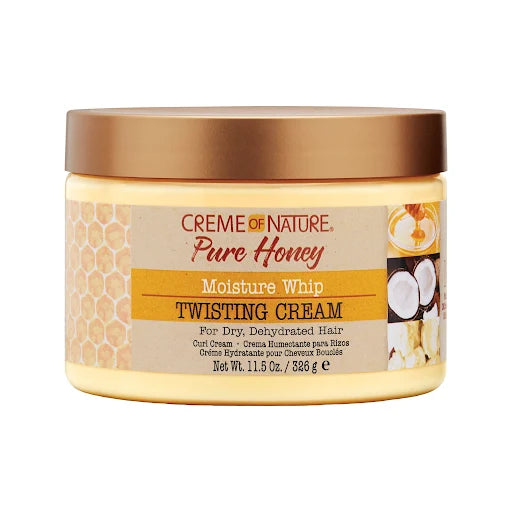 Creme Of Nature Twisting Cream, Pure Honey, Moisture Whip - 11.5 oz