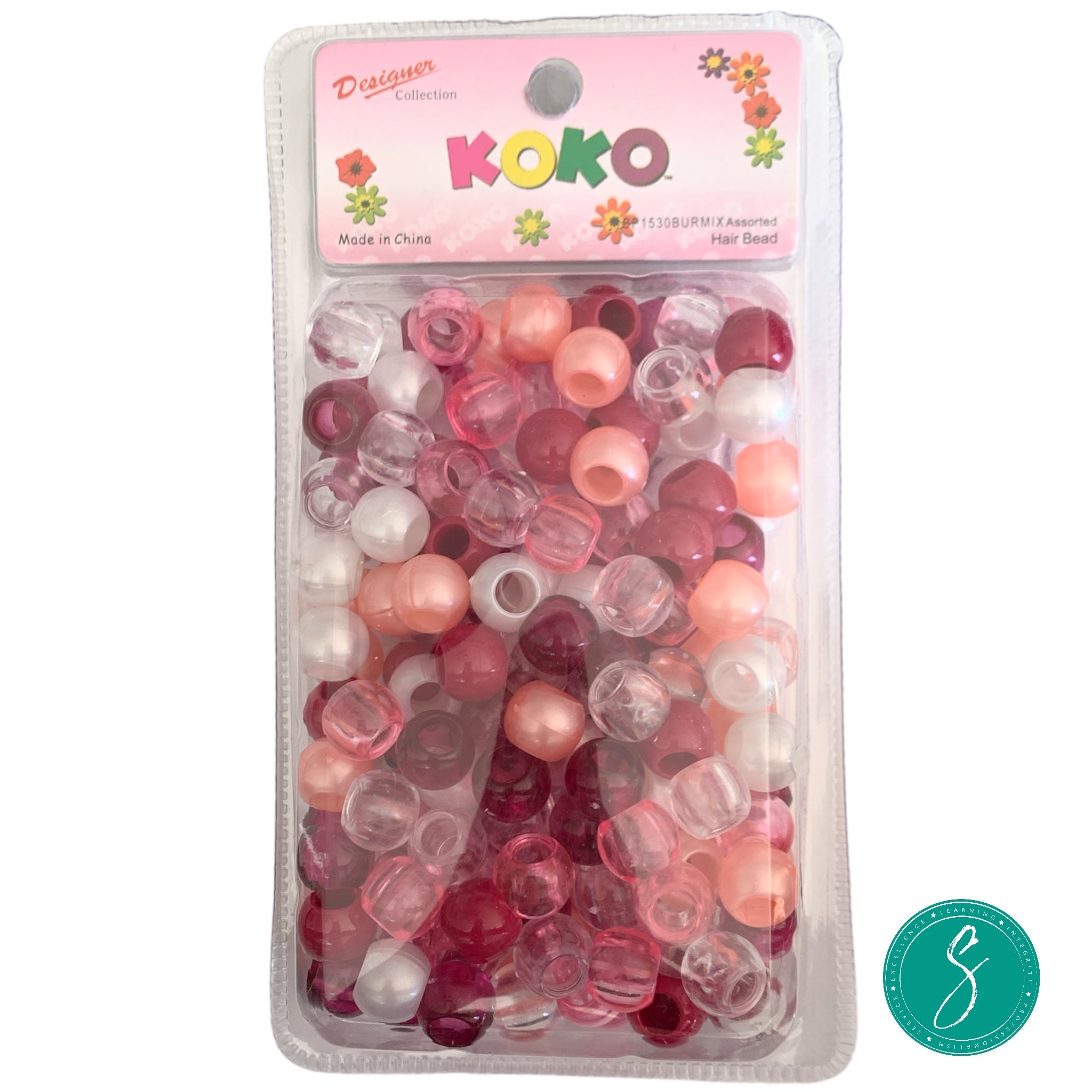 Koko Hair Beads - L - Bur Mix