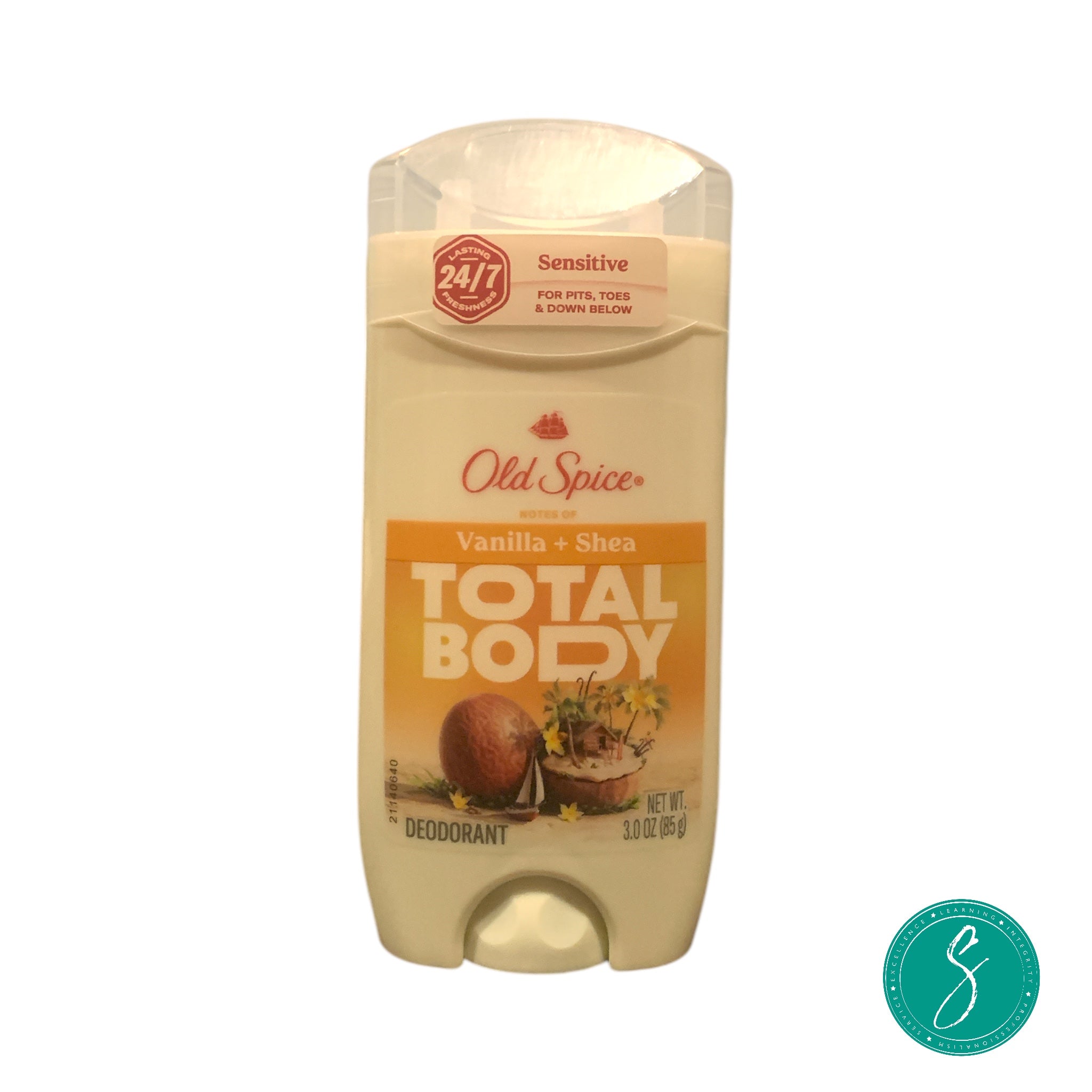 Old Spice Whole Body Deodorant for Men, Total Body Deodorant, Vanilla + Shea