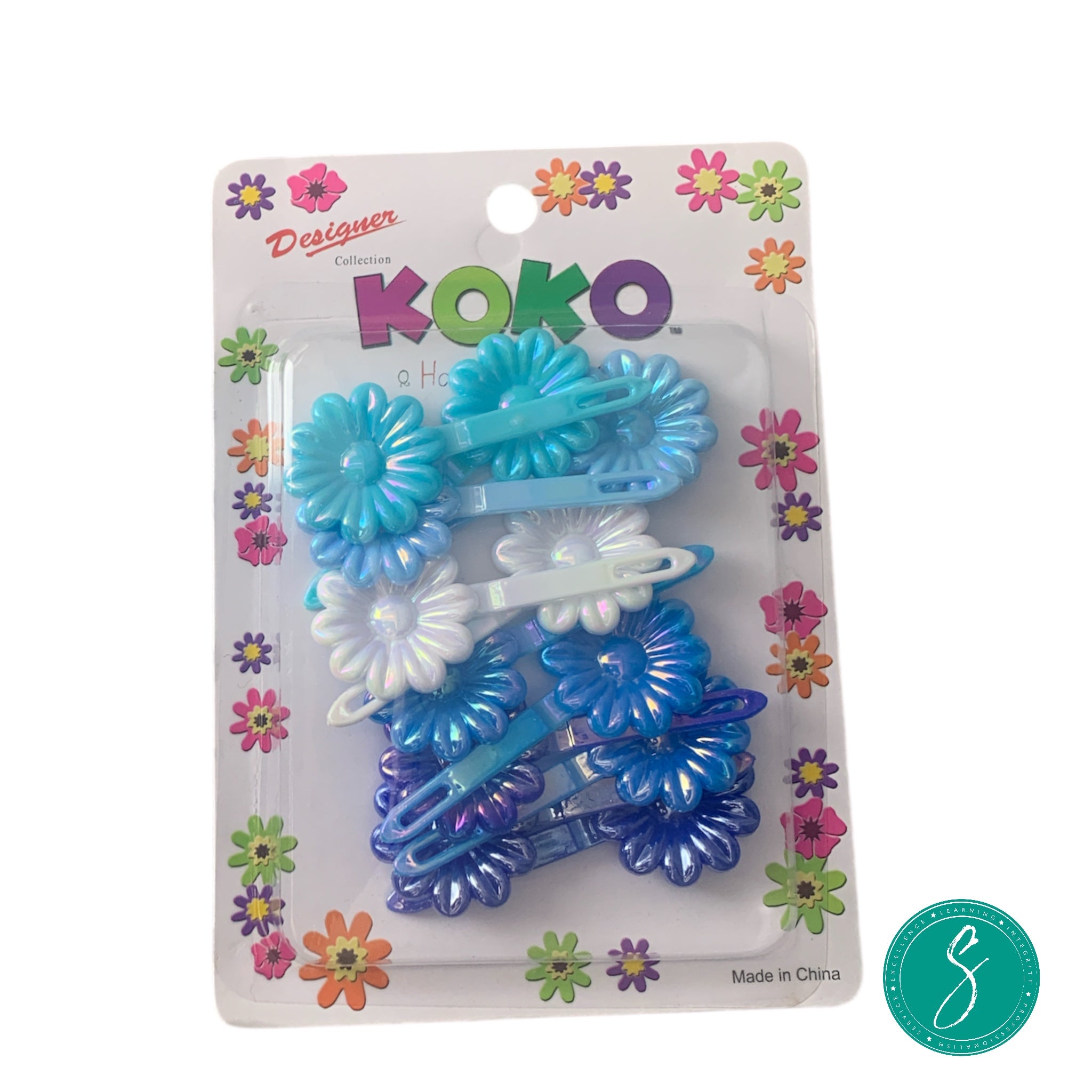 KOKO Hair Flowers - Metallic Blue Mix