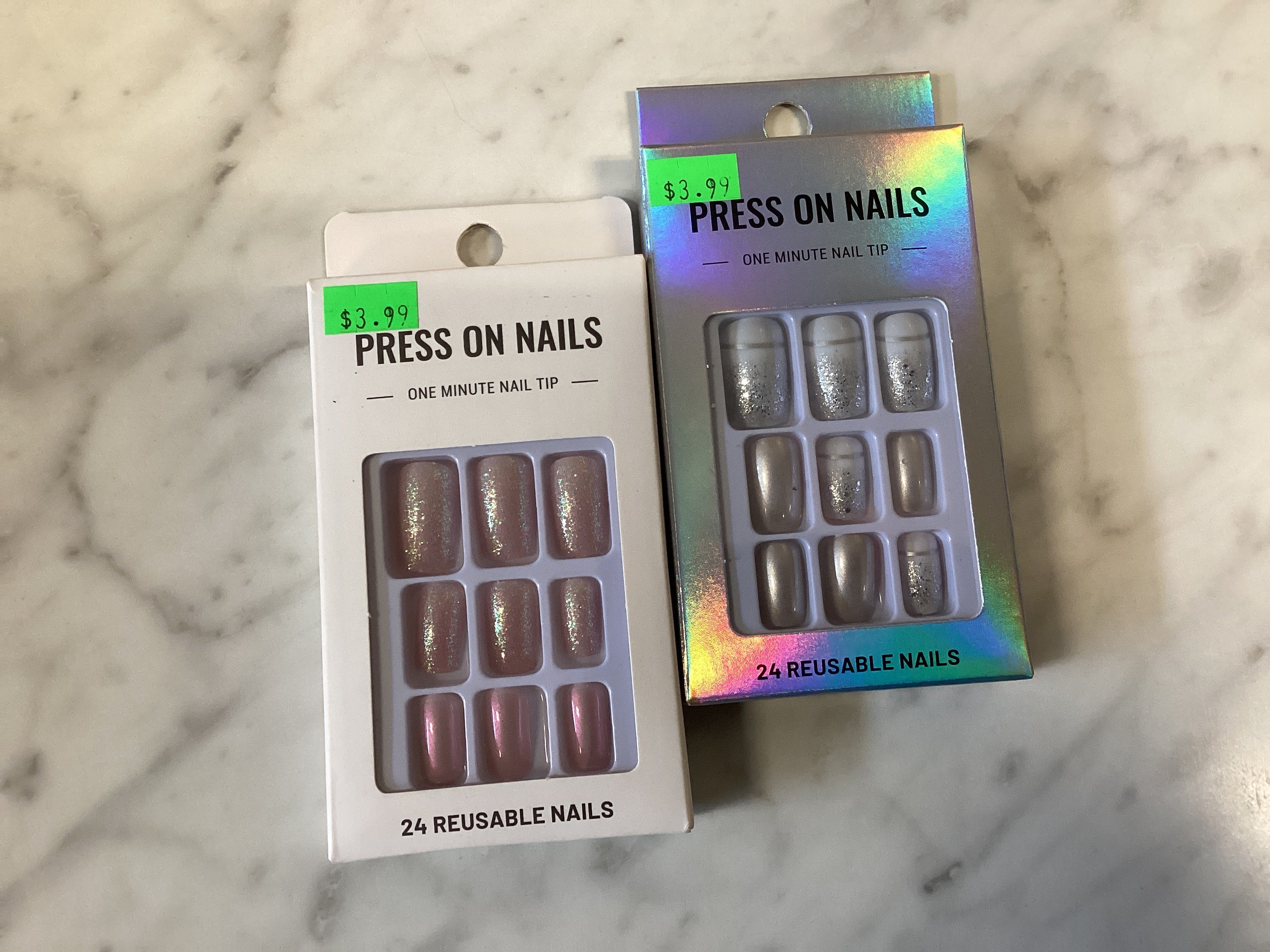 Press-On 1 Min Nails Assorted