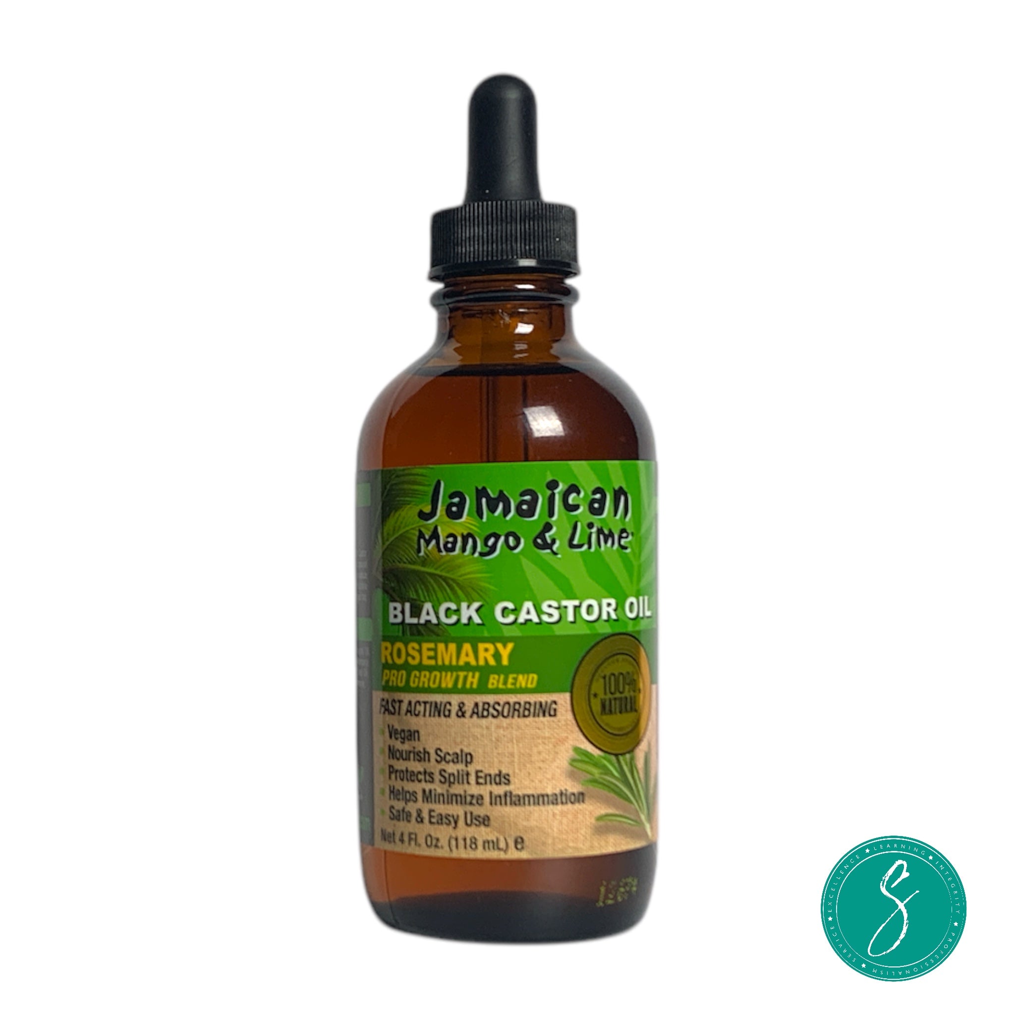 Jamaican Mango & Lime Oil lack Castor Oil - Rosemary