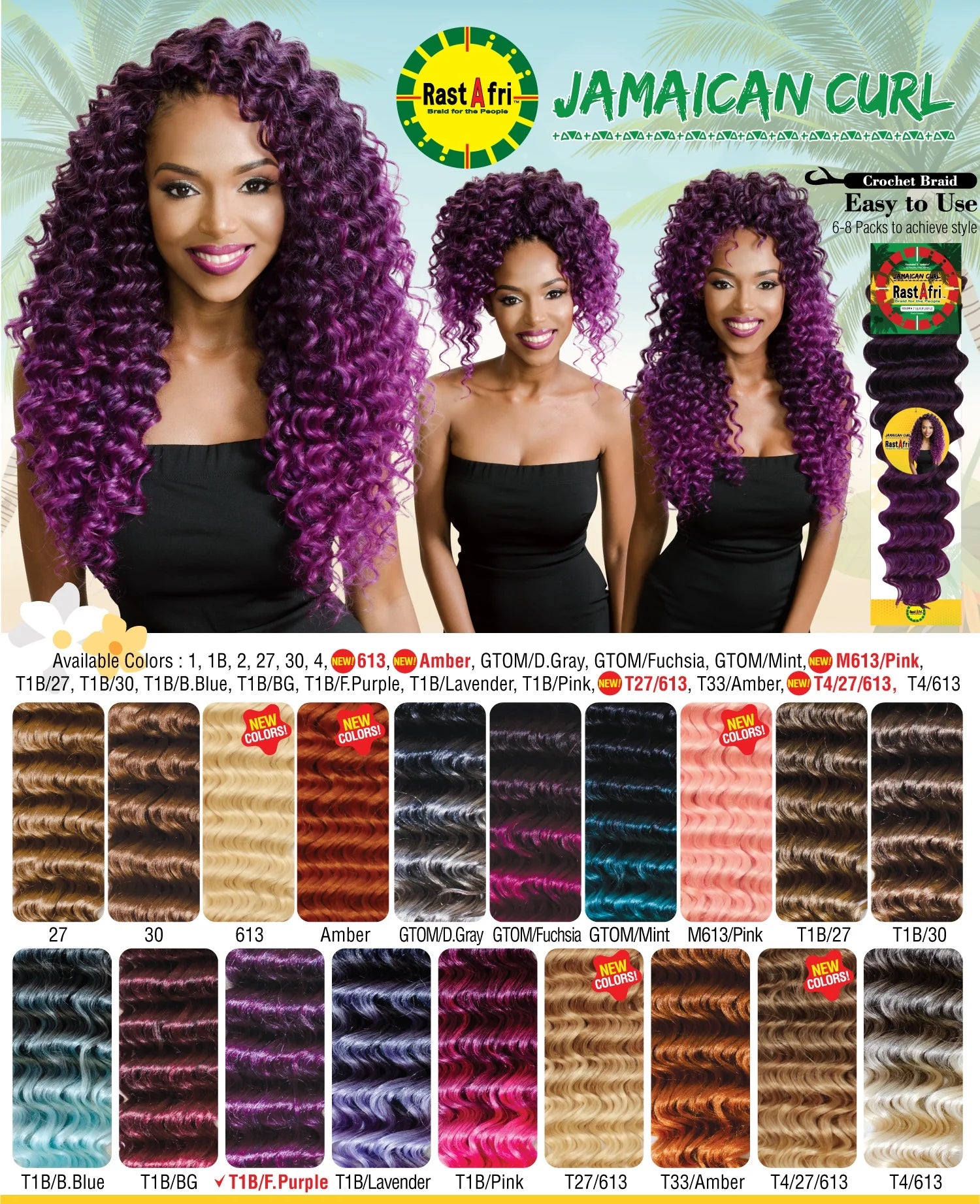 RastAfri Jamaican Curl #1B