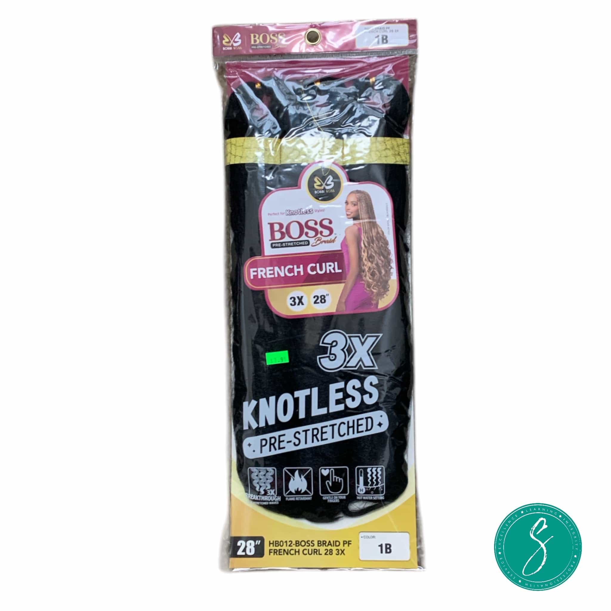 Boss Braid 3X French 28 #1B