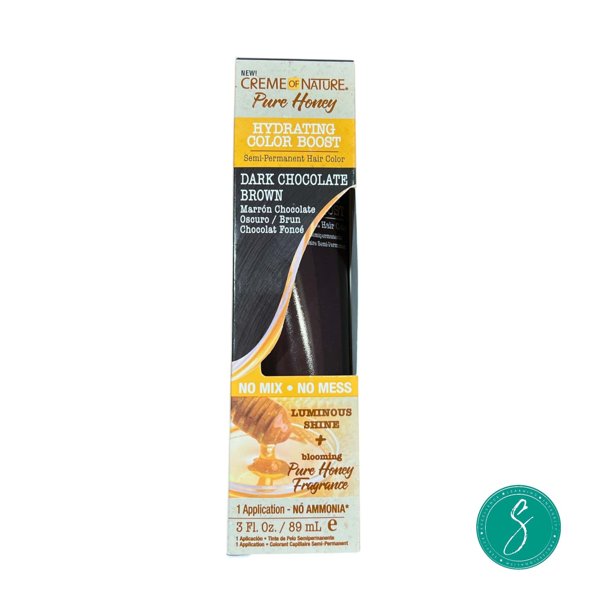 Creme of Nature Hydrating Color Boost Dark Chocolate Brown 3oz