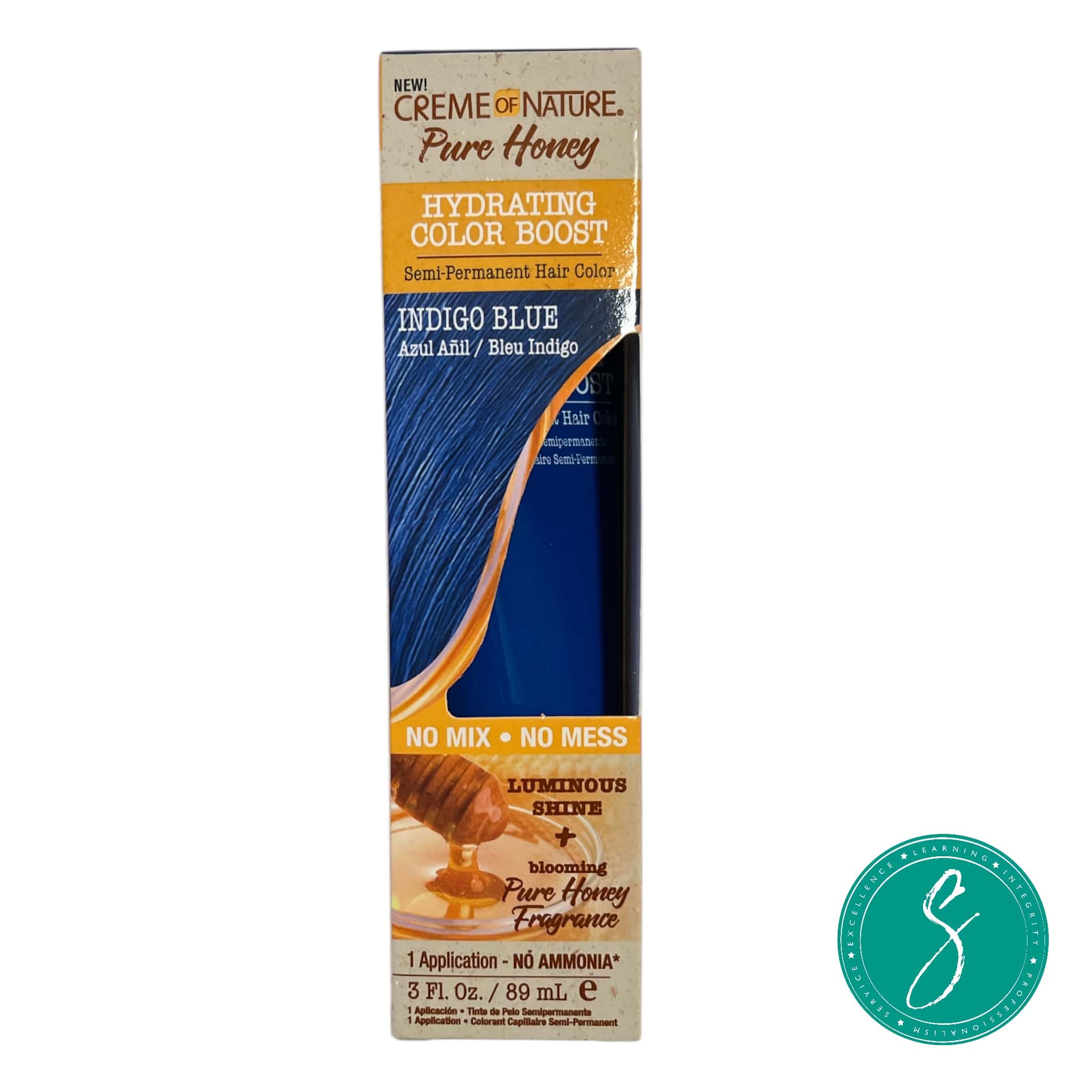 Creme of Nature Pure Honey Color Boost Indigo Blue 3oz