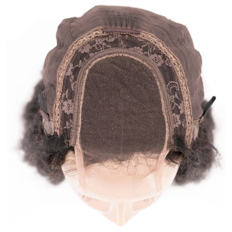 Kinky Straight Transparent Closure Wig (Online Only)