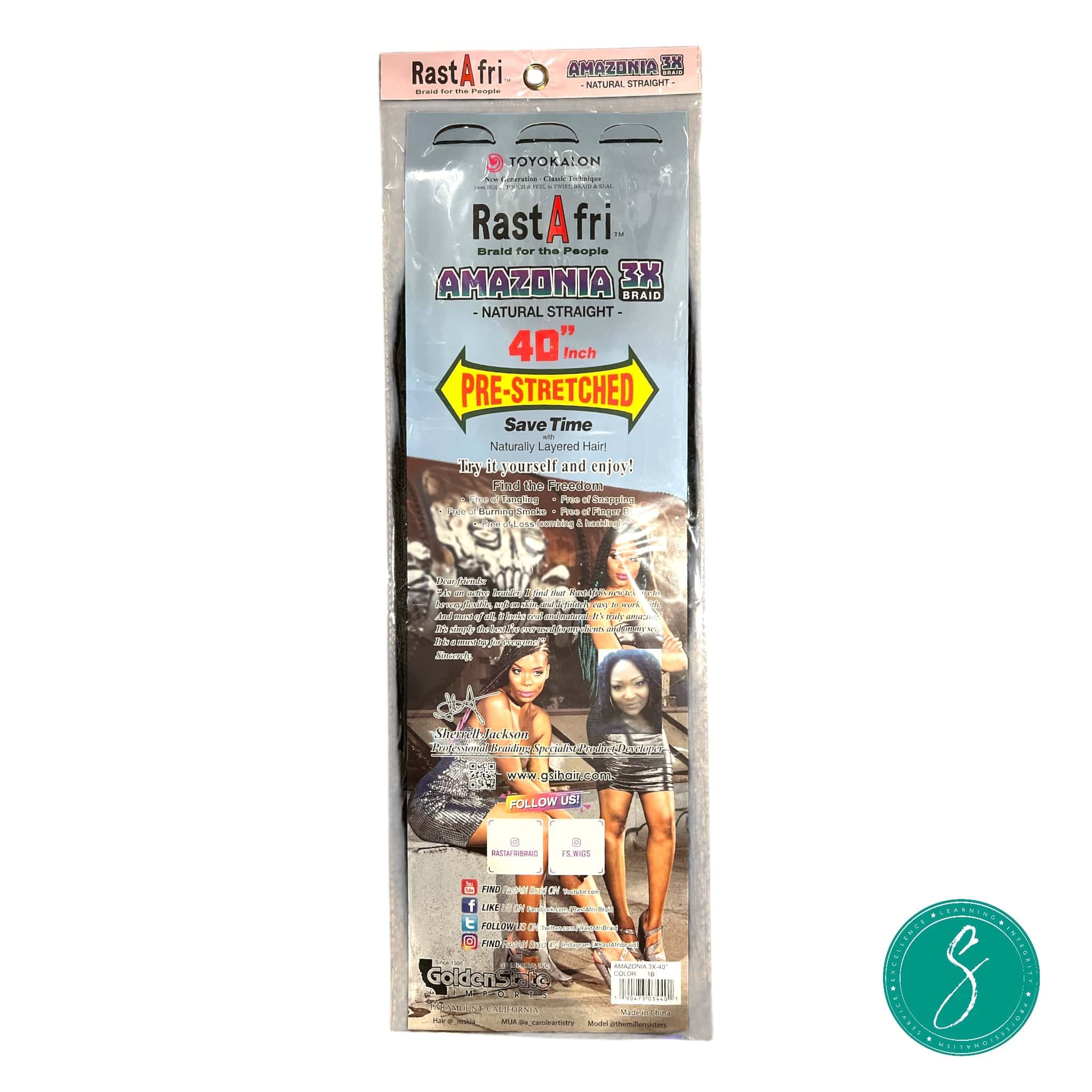 RastAfri Amazonia Pre-Stretched 3X 40" 1B