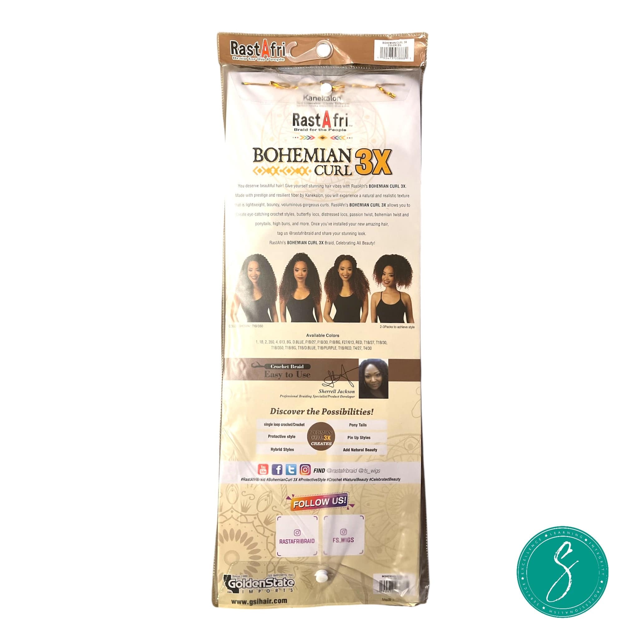 RastAfri Bohemian Curl 3X BG