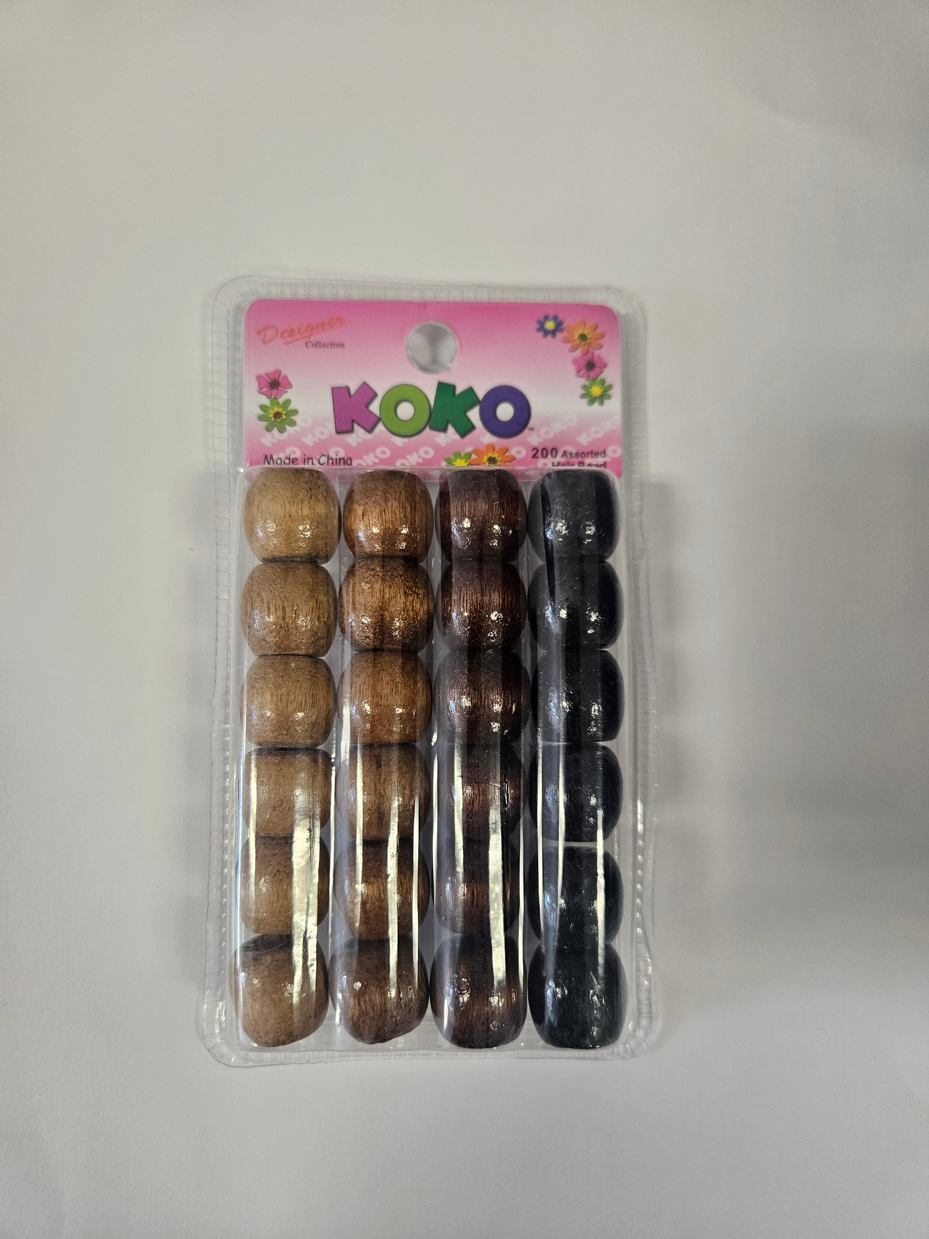 Koko Wood Beads - Brown Mix