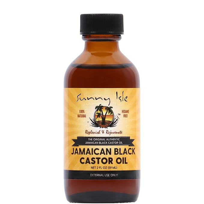 Sunny Isle Jam Blk Castor Oil 2oz Haxane Free
