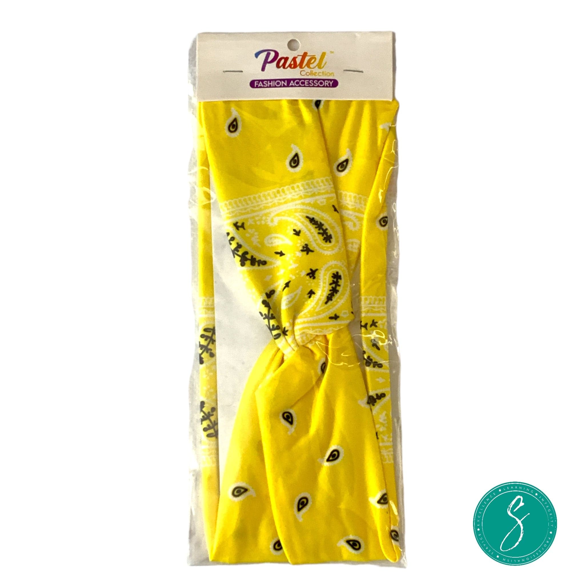 Wide Soft Bandana Headband Asst